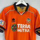 Shop 1999/00 VALENCIA AWAY SHIRT (L) LUANVI, classic football shirts, vintage football shirts & retro soccer jerseys at Cult Kits