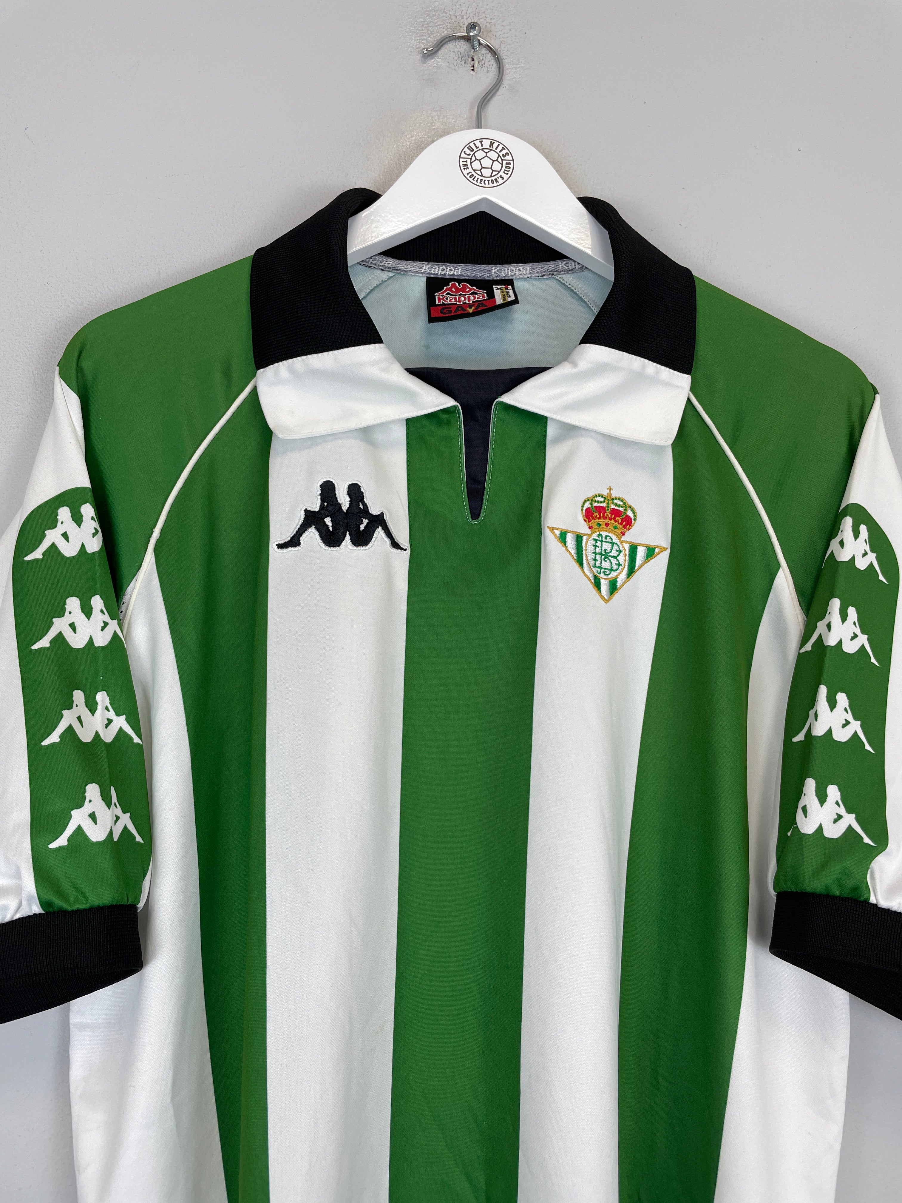 Shop 1998/99 REAL BETIS HOME SHIRT (XL) KAPPA, classic football shirts, vintage football shirts & retro soccer jerseys at Cult Kits
