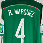 Shop 2014/15 MEXICO R.MARQUEZ #4 L/S HOME SHIRT (L) ADIDAS, classic football shirts, vintage football shirts & retro soccer jerseys at Cult Kits