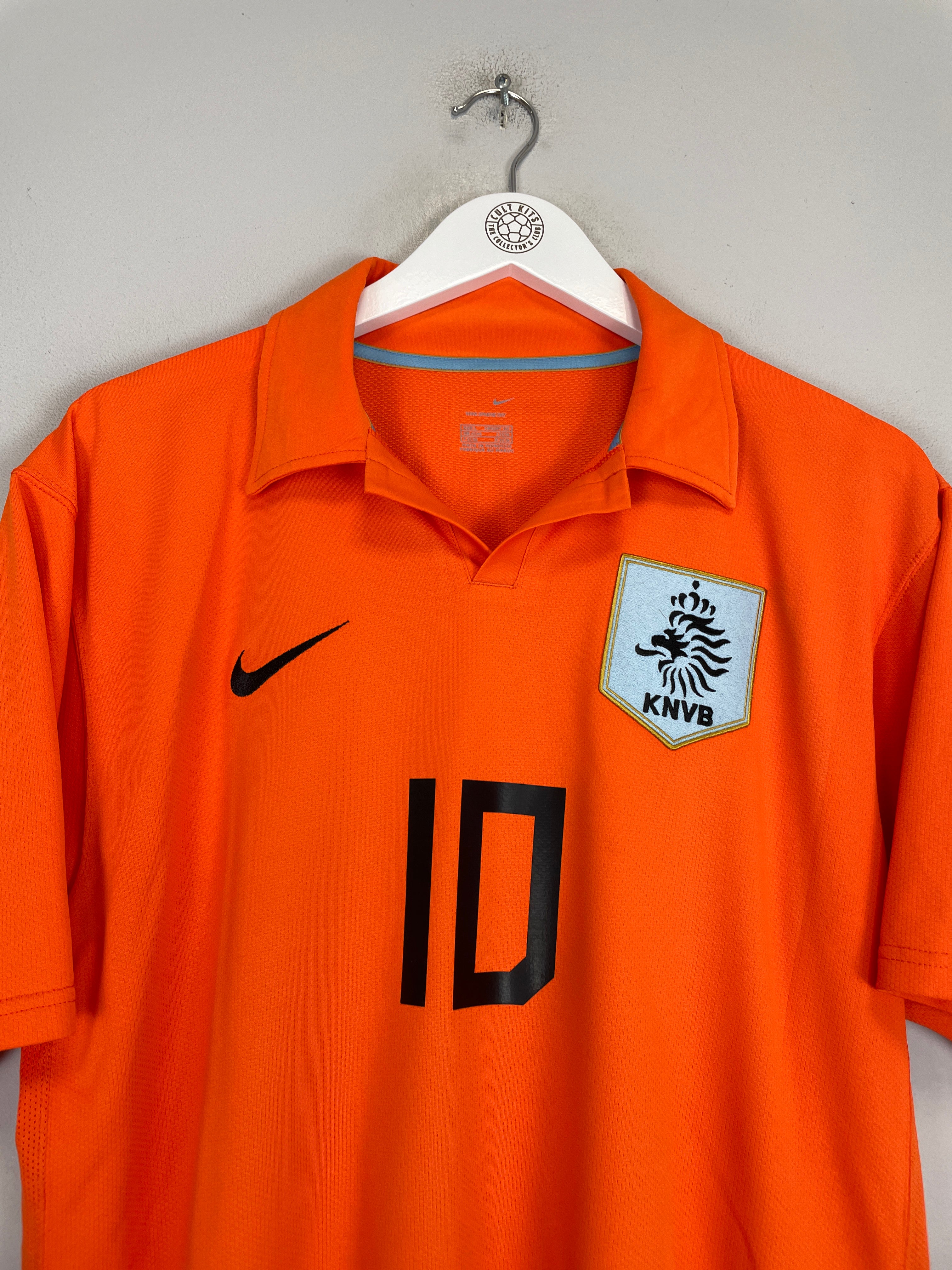 Shop 2006/08 NETHERLANDS VAN DER VAART #10 HOME SHIRT (L) NIKE, classic football shirts, vintage football shirts & retro soccer jerseys at Cult Kits