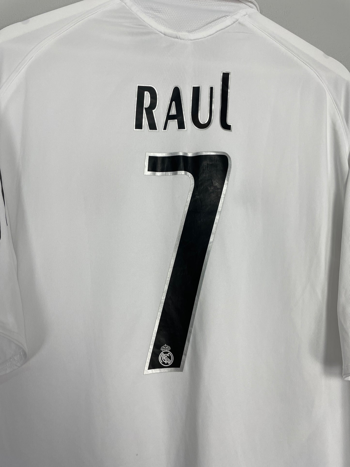 2005/06 REAL MADRID RAUL #7 HOME SHIRT (L) ADIDAS