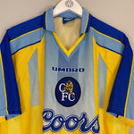 Shop 1996/97 CHELSEA AWAY SHIRT (XL) UMBRO, classic football shirts, vintage football shirts & retro soccer jerseys at Cult Kits