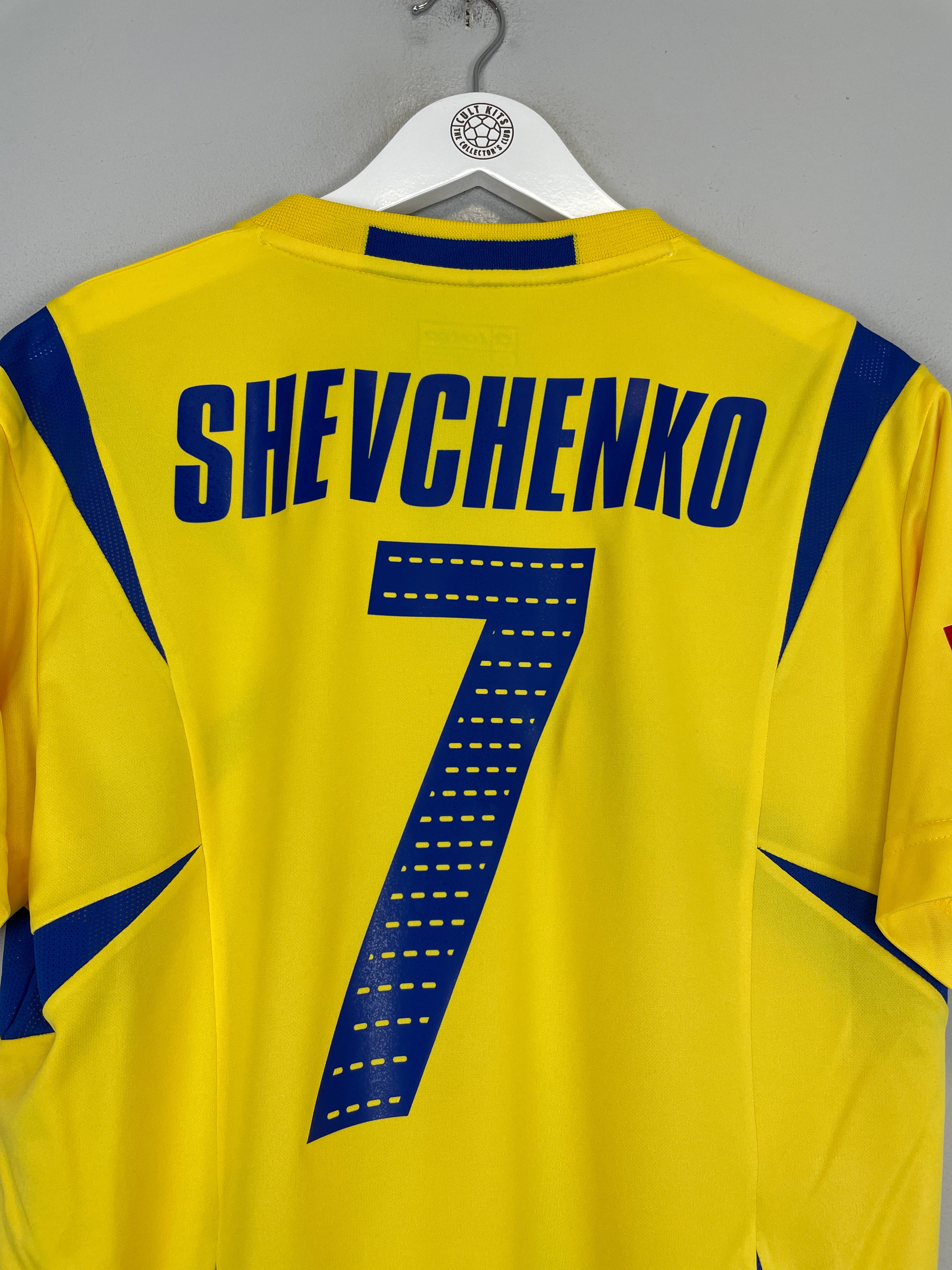 Shop 2006/08 UKRAINE SHEVCHENKO #7 HOME SHIRT (XL) LOTTO, classic football shirts, vintage football shirts & retro soccer jerseys at Cult Kits