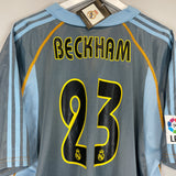 Shop 2003/04 REAL MADRID BECKHAM #23 *BNWT* THIRD SHIRT (XL) ADIDAS, classic football shirts, vintage football shirts & retro soccer jerseys at Cult Kits
