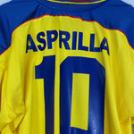 Shop 1997/98 COLOMBIA ASPRILLA #10 HOME SHIRT (XL) REEBOK, classic football shirts, vintage football shirts & retro soccer jerseys at Cult Kits