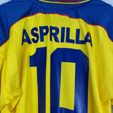 Shop 1997/98 COLOMBIA ASPRILLA #10 HOME SHIRT (XL) REEBOK, classic football shirts, vintage football shirts & retro soccer jerseys at Cult Kits