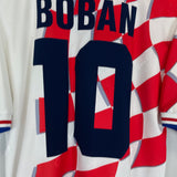 Shop 1998/01 CROATIA BOBAN #10 HOME SHIRT (M) LOTTO, classic football shirts, vintage football shirts & retro soccer jerseys at Cult Kits