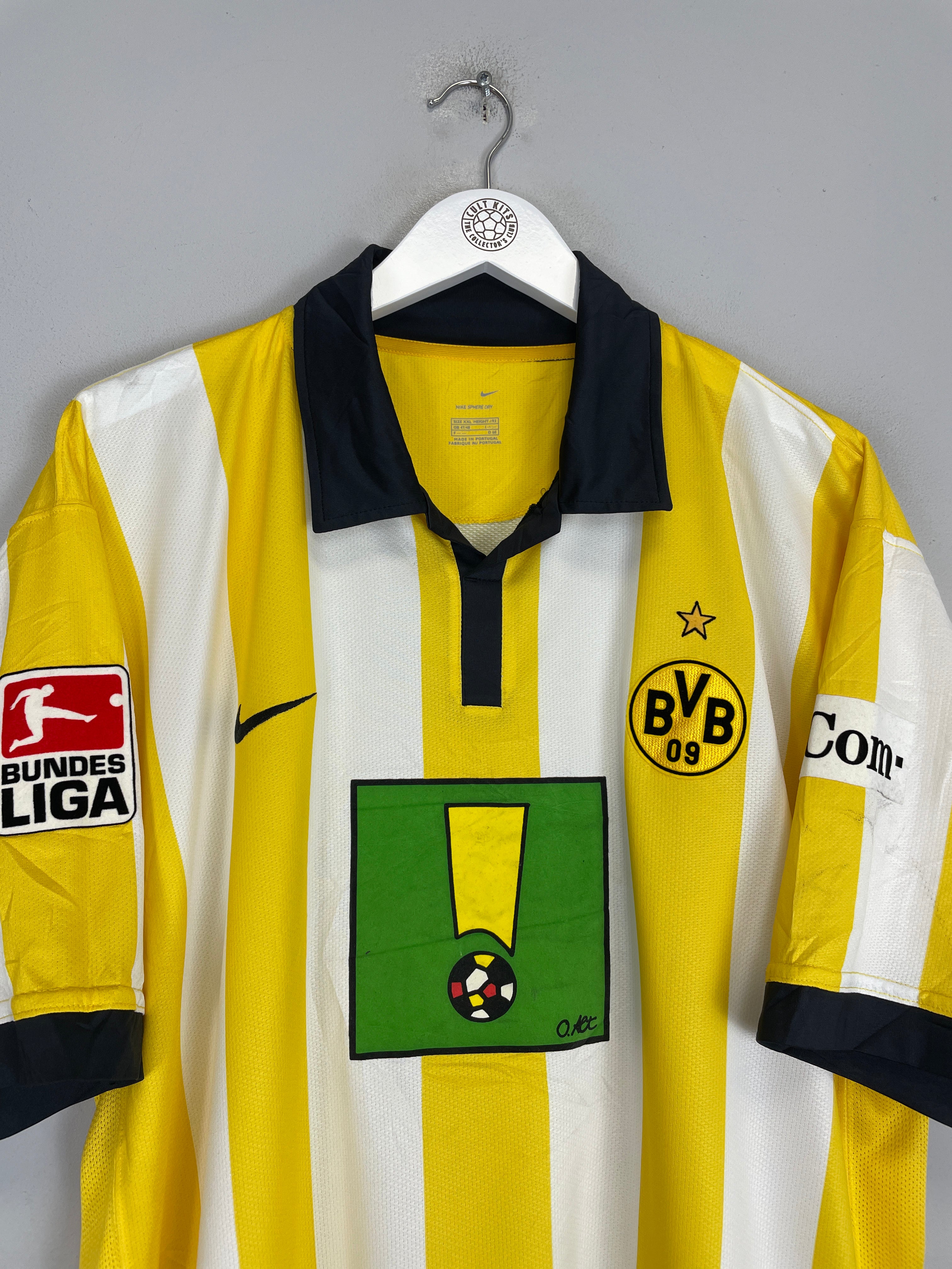 Shop 2006/07 DORTMUND TINGA #7 *MATCH ISSUED + SIGNED* HOME SHIRT (XXL) NIKE, classic football shirts, vintage football shirts & retro soccer jerseys at Cult Kits