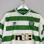 Shop 2000/01 CELTIC HOME SHIRT (L) UMBRO, classic football shirts, vintage football shirts & retro soccer jerseys at Cult Kits