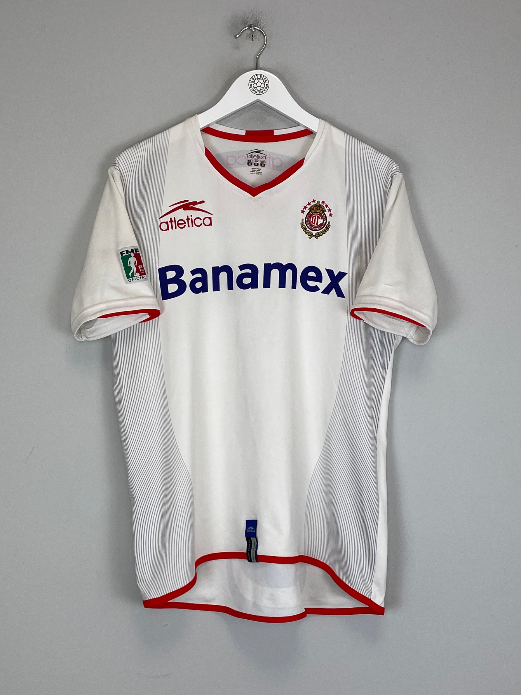 Shop 2002/03 DEPORTIVO TOLUCA AWAY SHIRT (M) ATLETICA, classic football shirts, vintage football shirts & retro soccer jerseys at Cult Kits