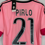 Shop 2015/16 JUVENTUS PIRLO #21 *BNWT* AWAY SHIRT (L) ADIDAS, classic football shirts, vintage football shirts & retro soccer jerseys at Cult Kits