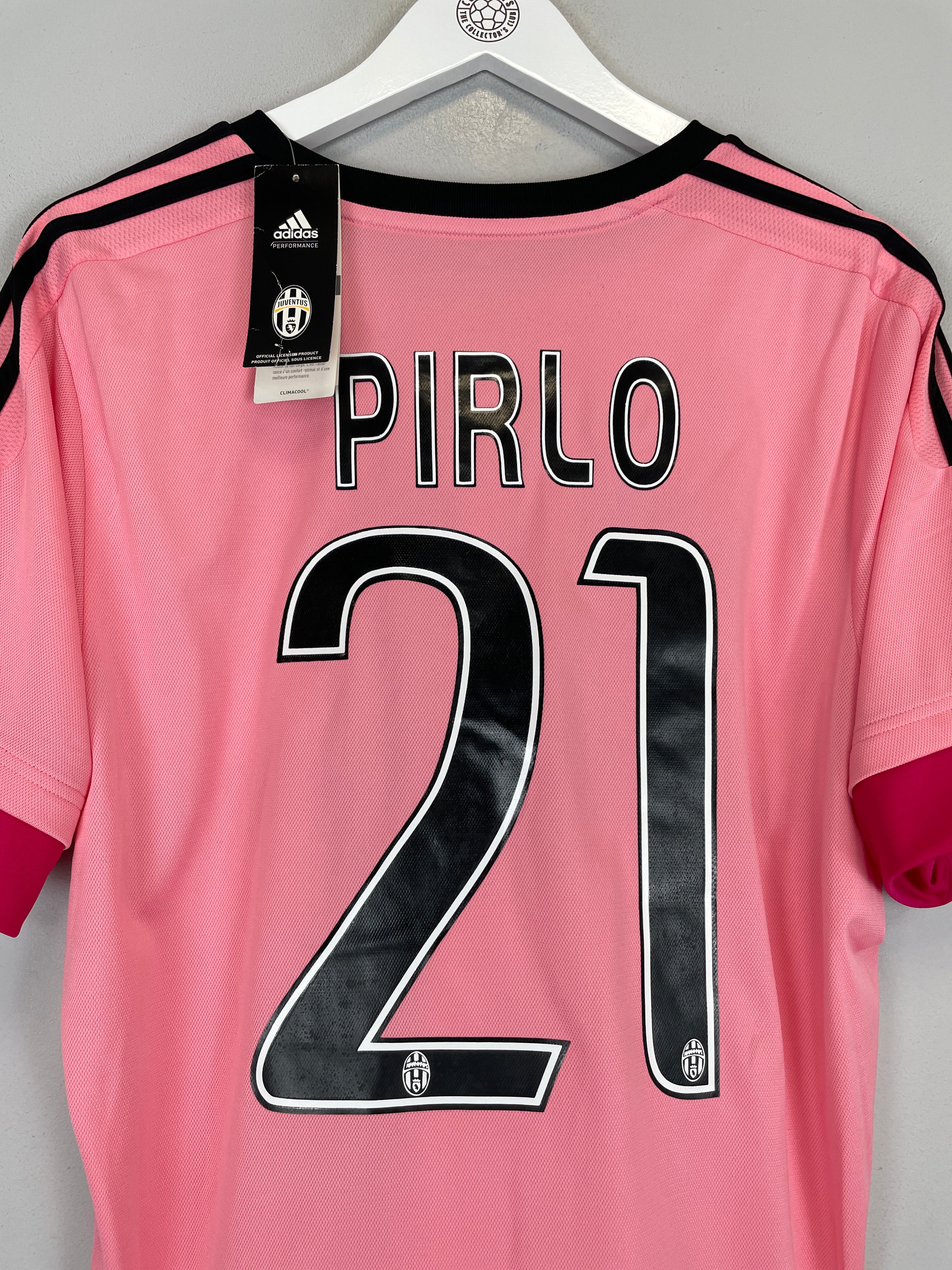 Shop 2015/16 JUVENTUS PIRLO #21 *BNWT* AWAY SHIRT (L) ADIDAS, classic football shirts, vintage football shirts & retro soccer jerseys at Cult Kits