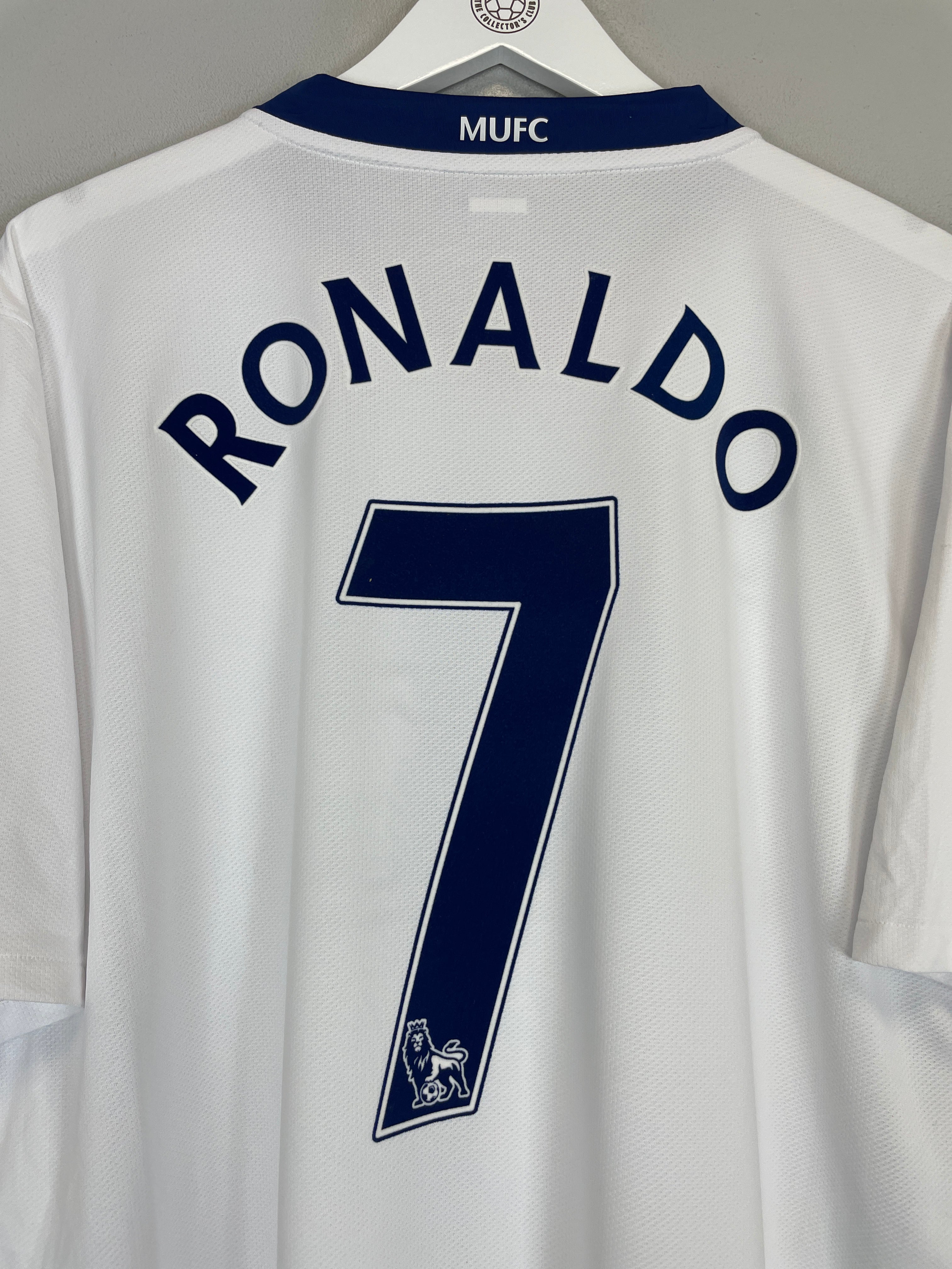Shop 2008/10 MANCHESTER UNITED RONALDO #7 AWAY SHIRT (XXL) NIKE, classic football shirts, vintage football shirts & retro soccer jerseys at Cult Kits