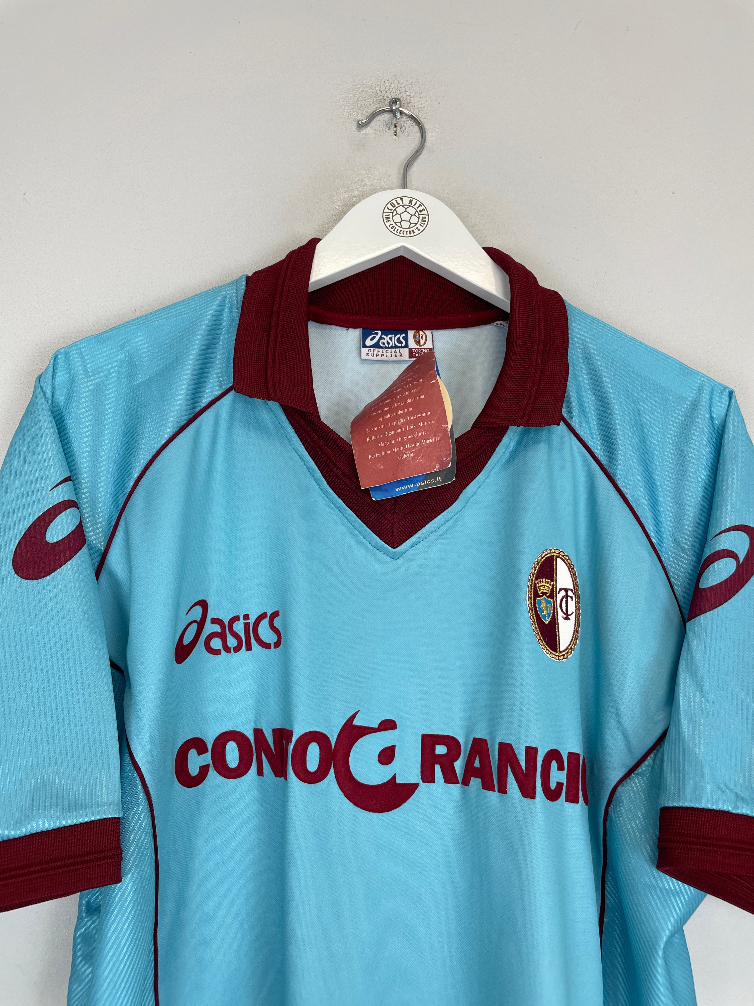 Shop 2001/02 TORINO *BNWT* THIRD SHIRT (XL) ASICS, classic football shirts, vintage football shirts & retro soccer jerseys at Cult Kits