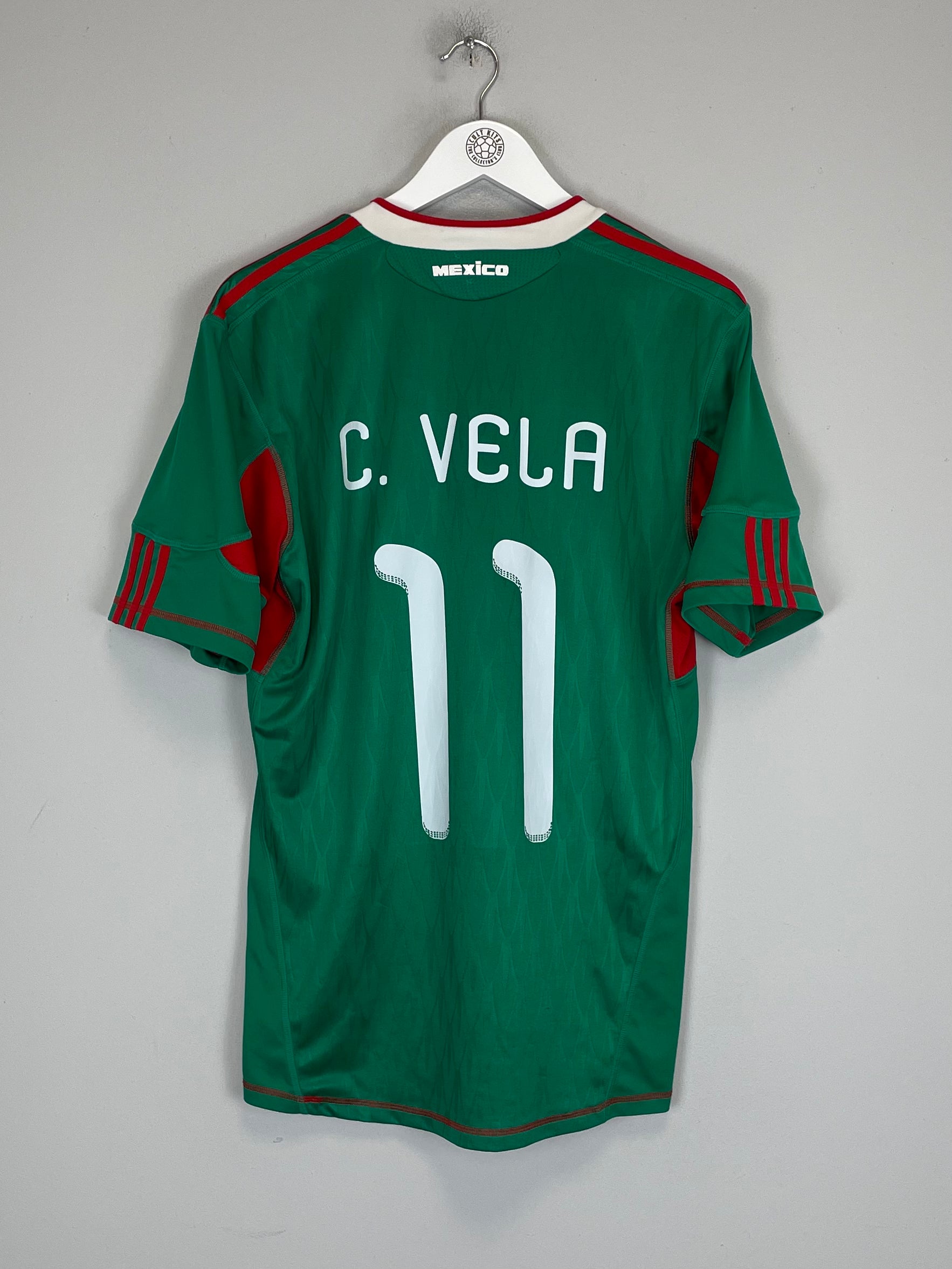 Shop 2010 MEXICO C.VELA #11 HOME SHIRT (M) ADIDAS, classic football shirts, vintage football shirts & retro soccer jerseys at Cult Kits