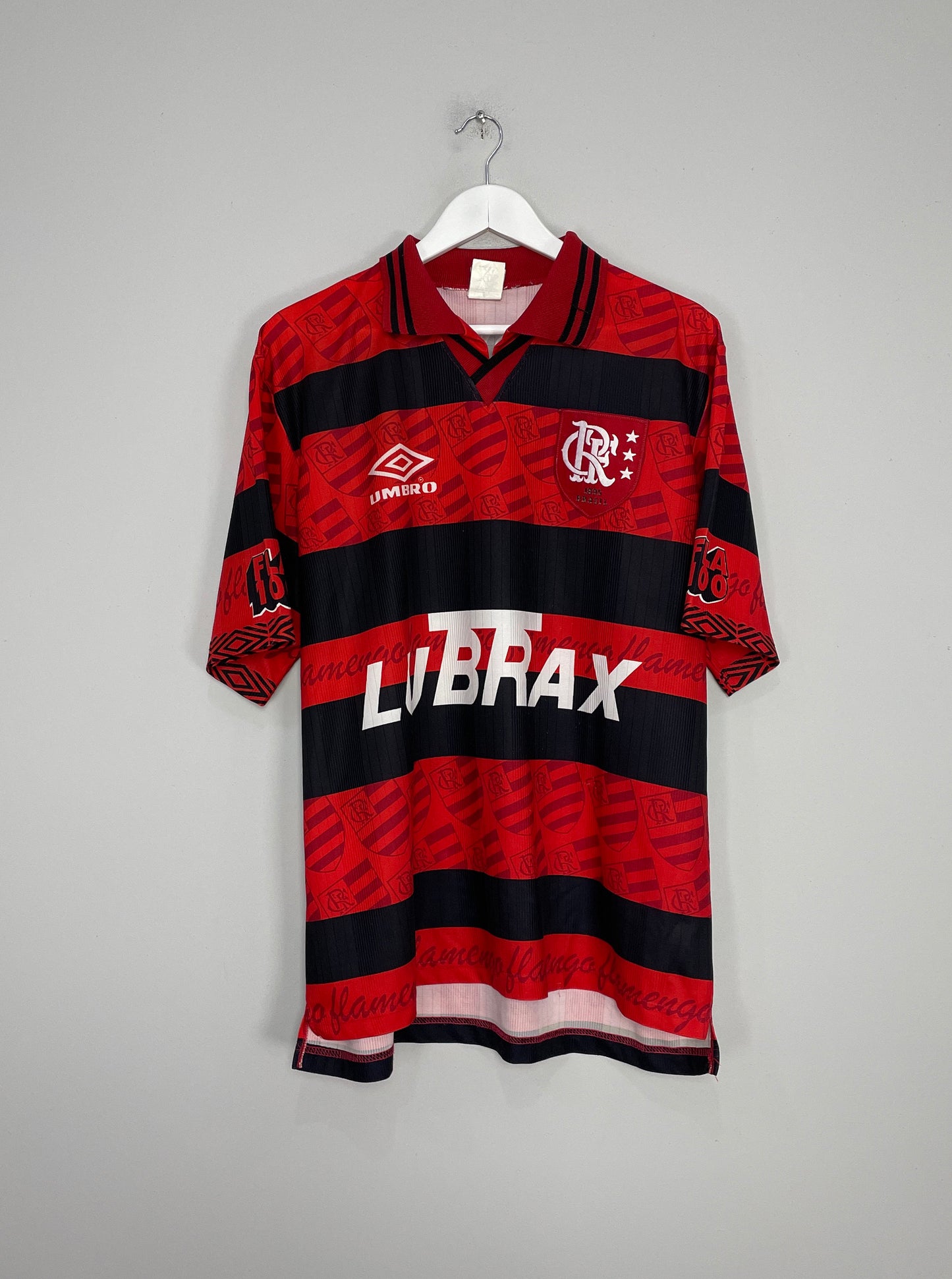 1995/96 FLAMENGO *CENTENARY* HOME SHIRT (L) UMBRO