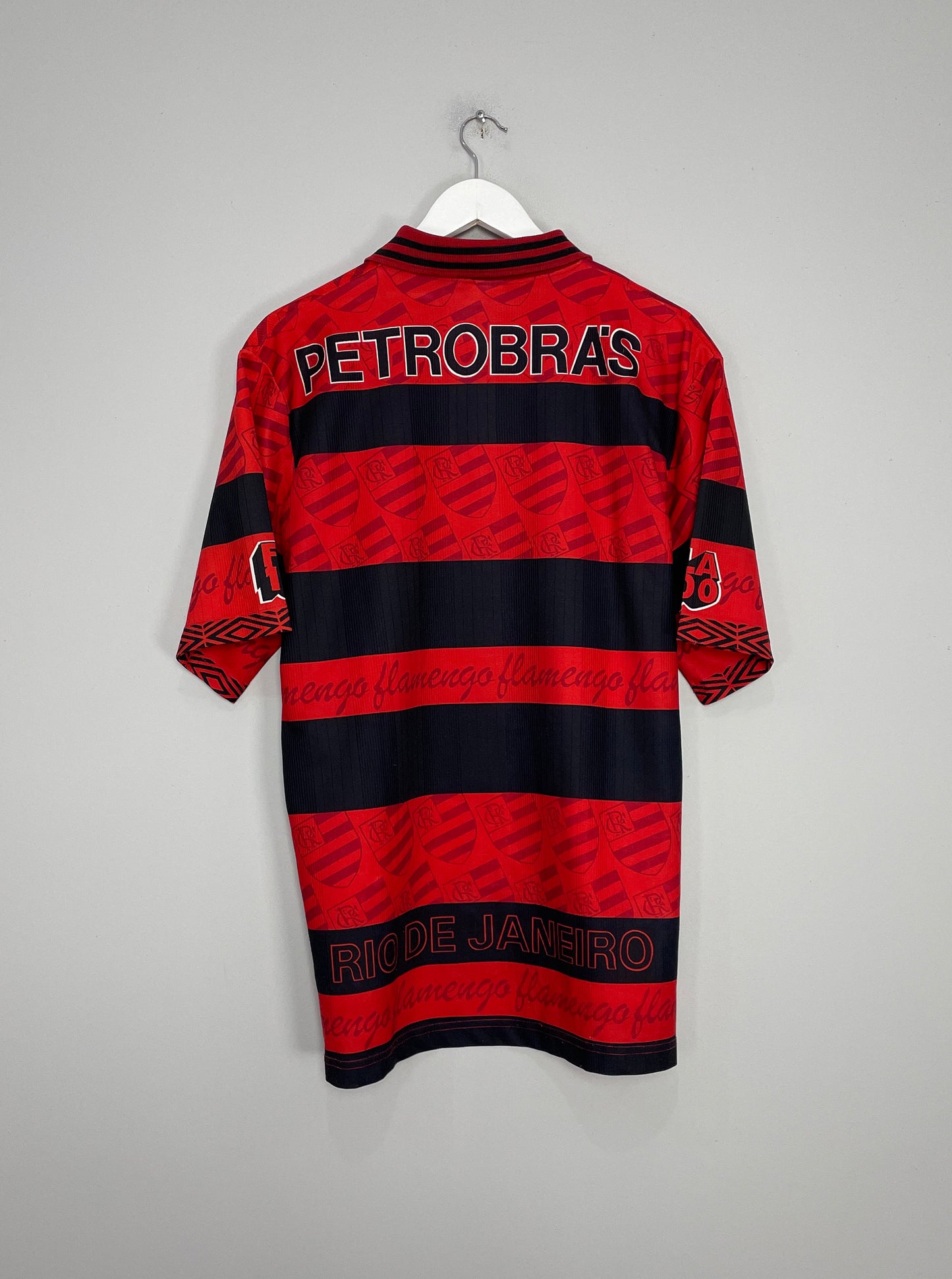 1995/96 FLAMENGO *CENTENARY* HOME SHIRT (L) UMBRO