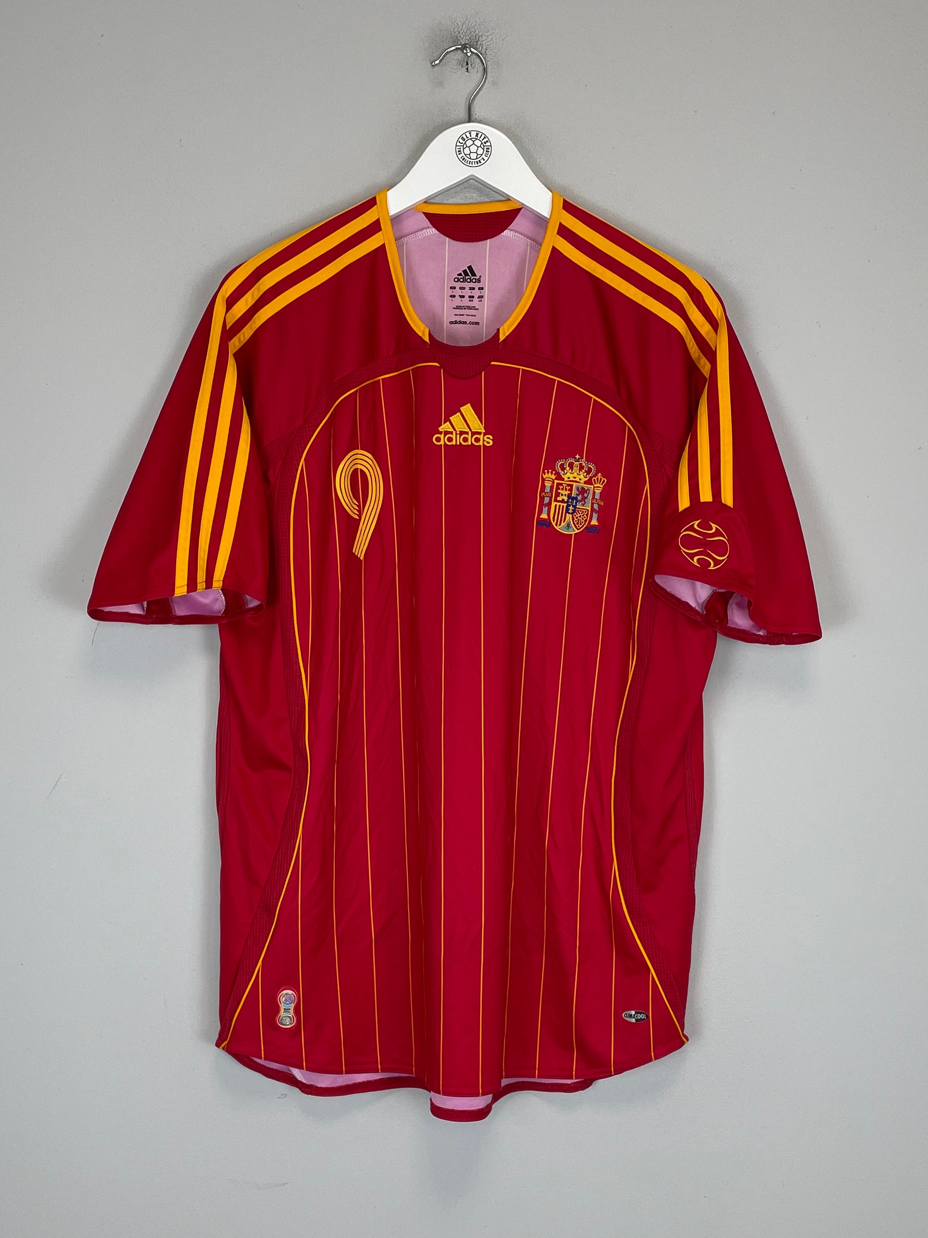 Shop 2006/08 SPAIN F.TORRES #9 HOME SHIRT (L) ADIDAS, classic football shirts, vintage football shirts & retro soccer jerseys at Cult Kits