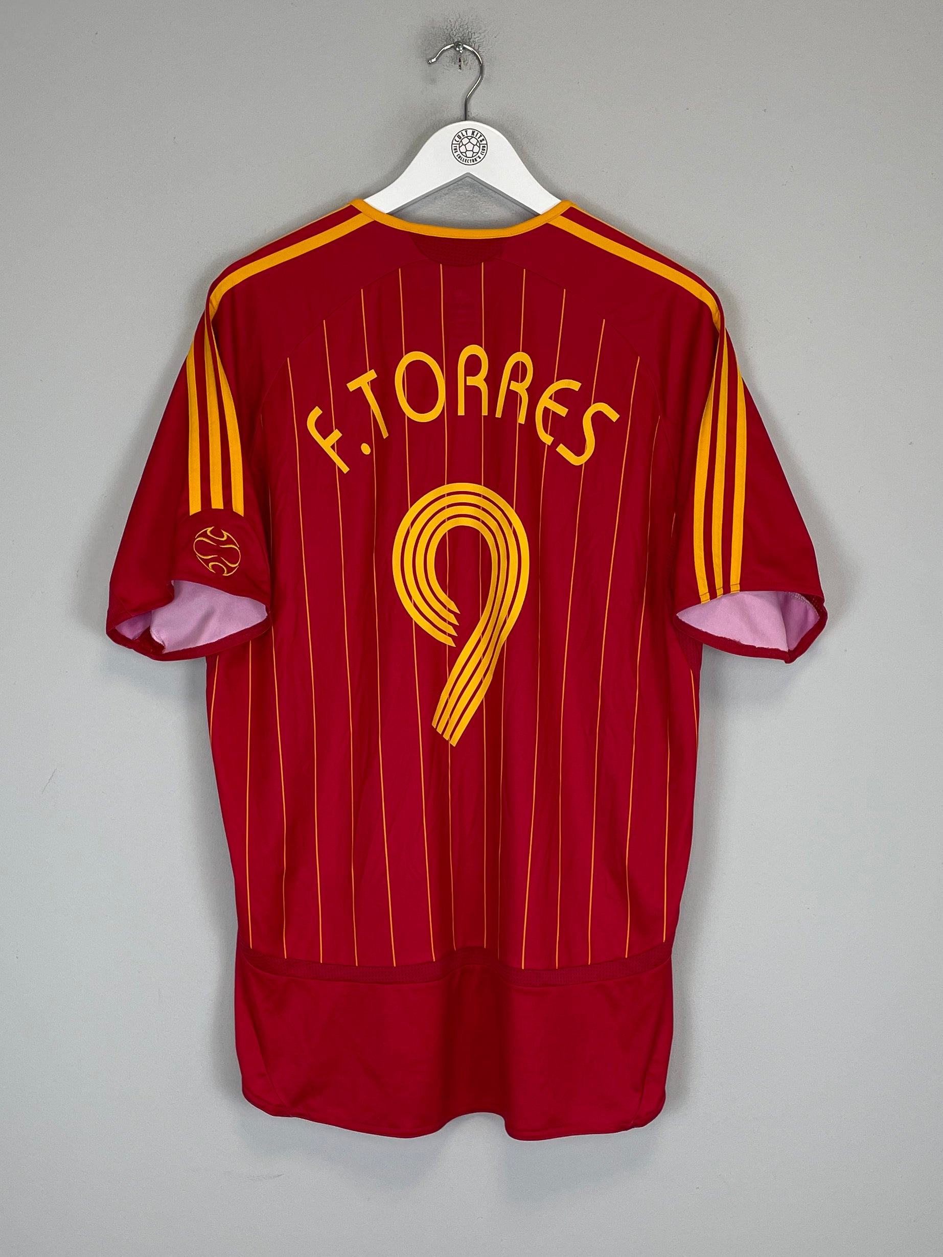 Shop 2006/08 SPAIN F.TORRES #9 HOME SHIRT (L) ADIDAS, classic football shirts, vintage football shirts & retro soccer jerseys at Cult Kits