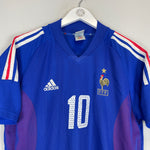 Shop 2002/04 FRANCE ZIDANE #10 HOME SHIRT (M) ADIDAS, classic football shirts, vintage football shirts & retro soccer jerseys at Cult Kits