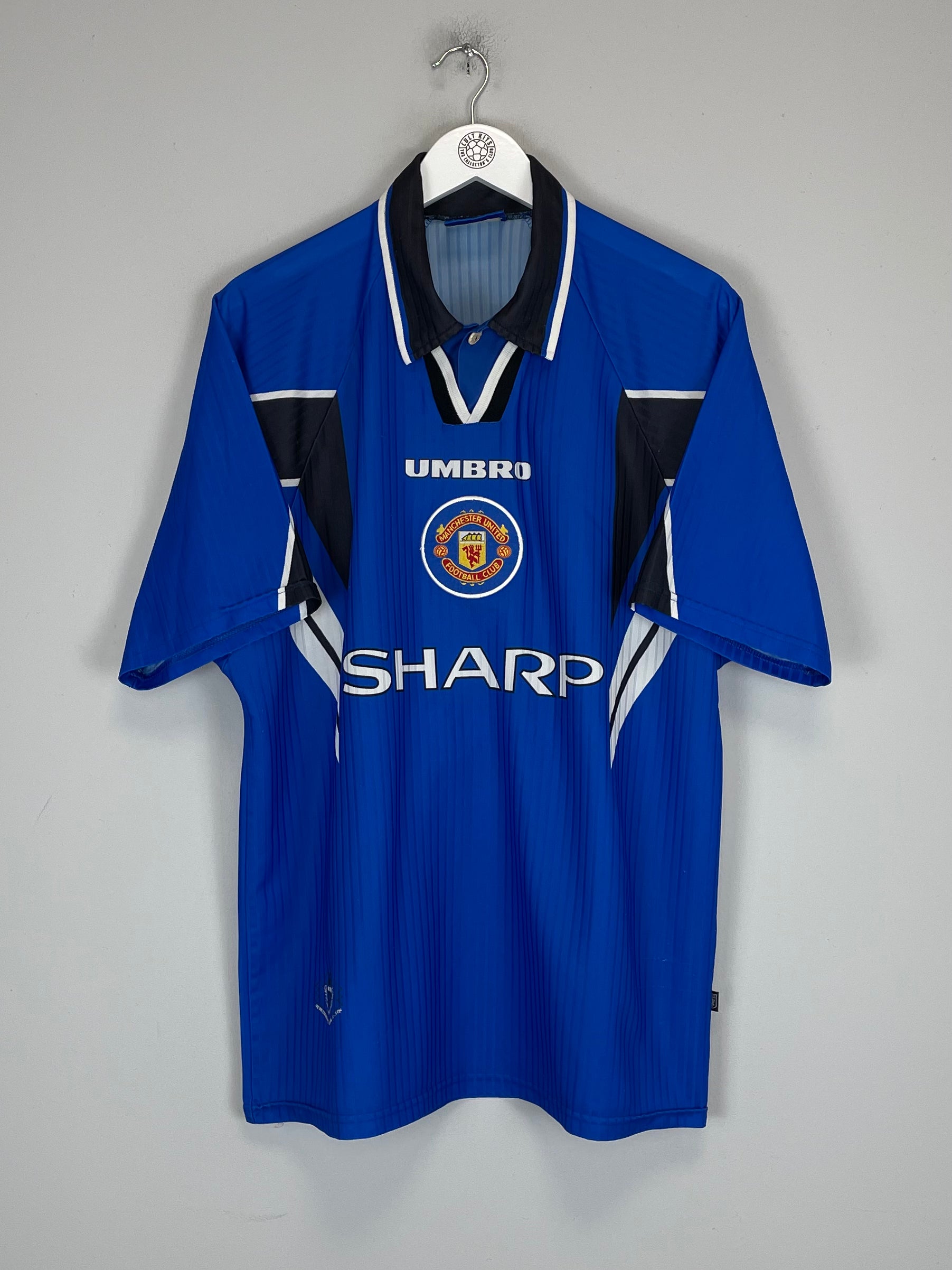 Shop 1996/98 MANCHESTER UNITED BECKHAM #10 THIRD SHIRT (XL) UMBRO, classic football shirts, vintage football shirts & retro soccer jerseys at Cult Kits
