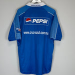 Shop 2001/02 CRUZ AZUL HOME SHIRT (L) FILA, classic football shirts, vintage football shirts & retro soccer jerseys at Cult Kits