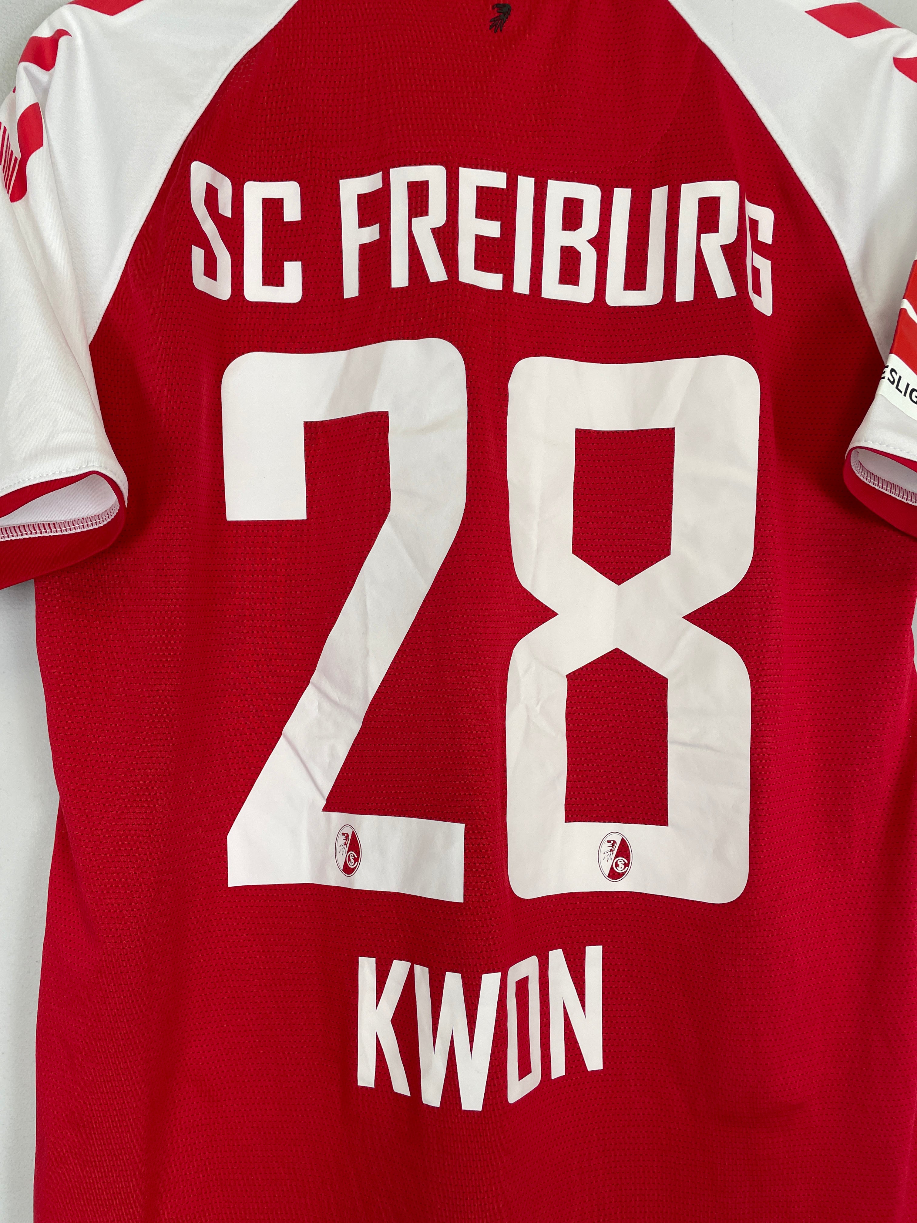 Shop 2020/21 FREIBURG KWON #28 HOME SHIRT (M) HUMMEL, classic football shirts, vintage football shirts & retro soccer jerseys at Cult Kits