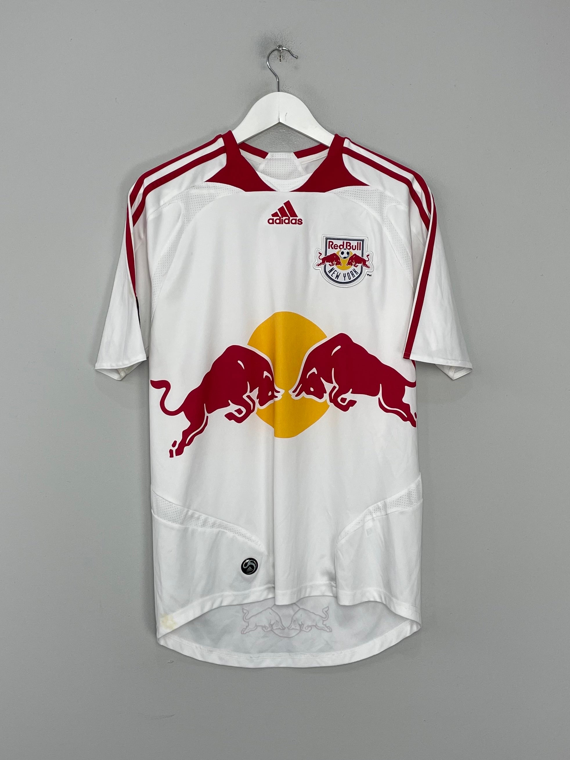 Shop 2007/08 NEW YORK RED BULLS R.MARQUEZ #4 HOME SHIRT (M) ADIDAS, classic football shirts, vintage football shirts & retro soccer jerseys at Cult Kits