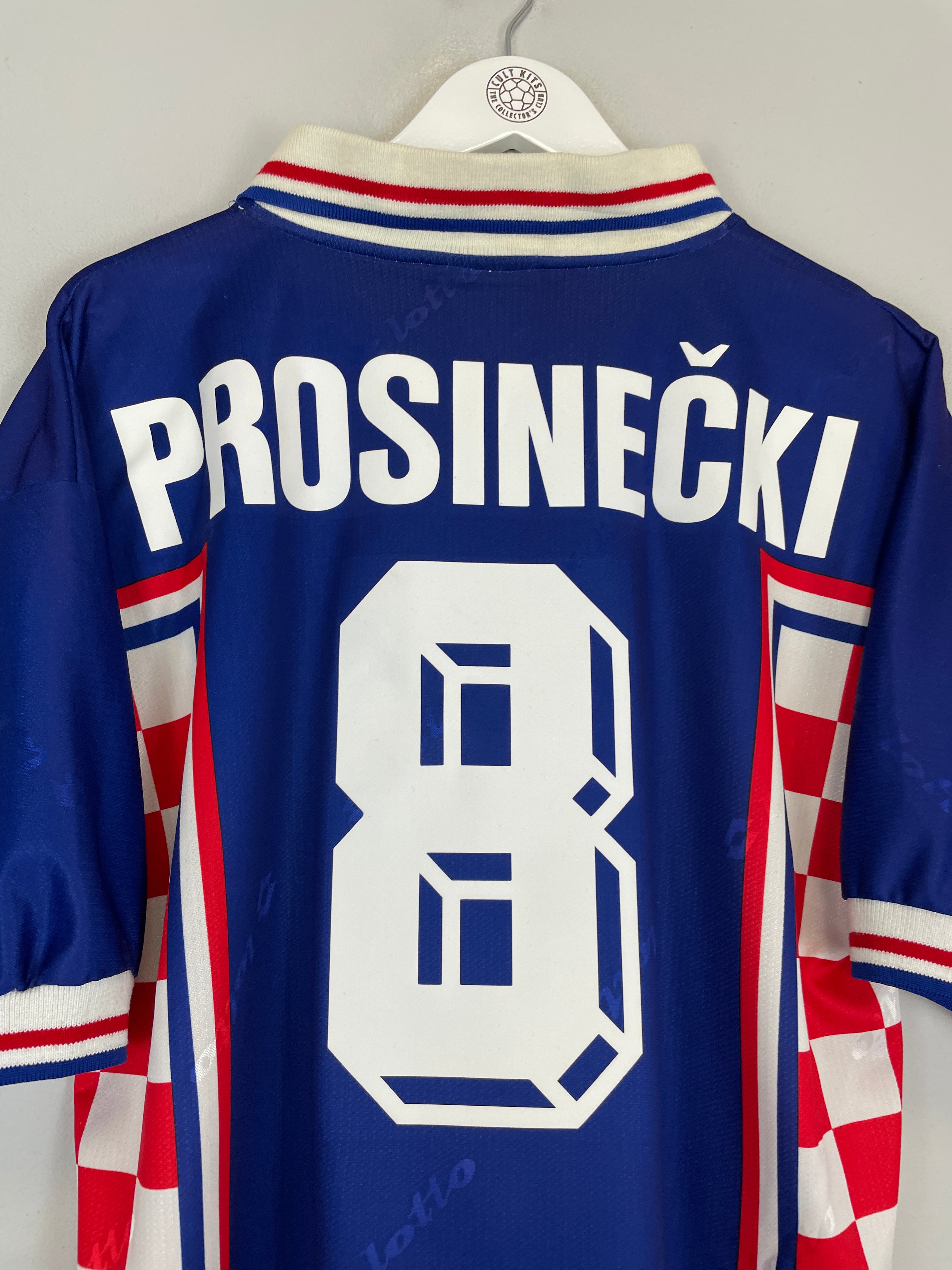 Shop 1998/00 CROATIA PROSINECKI #8 AWAY SHIRT (L) LOTTO, classic football shirts, vintage football shirts & retro soccer jerseys at Cult Kits