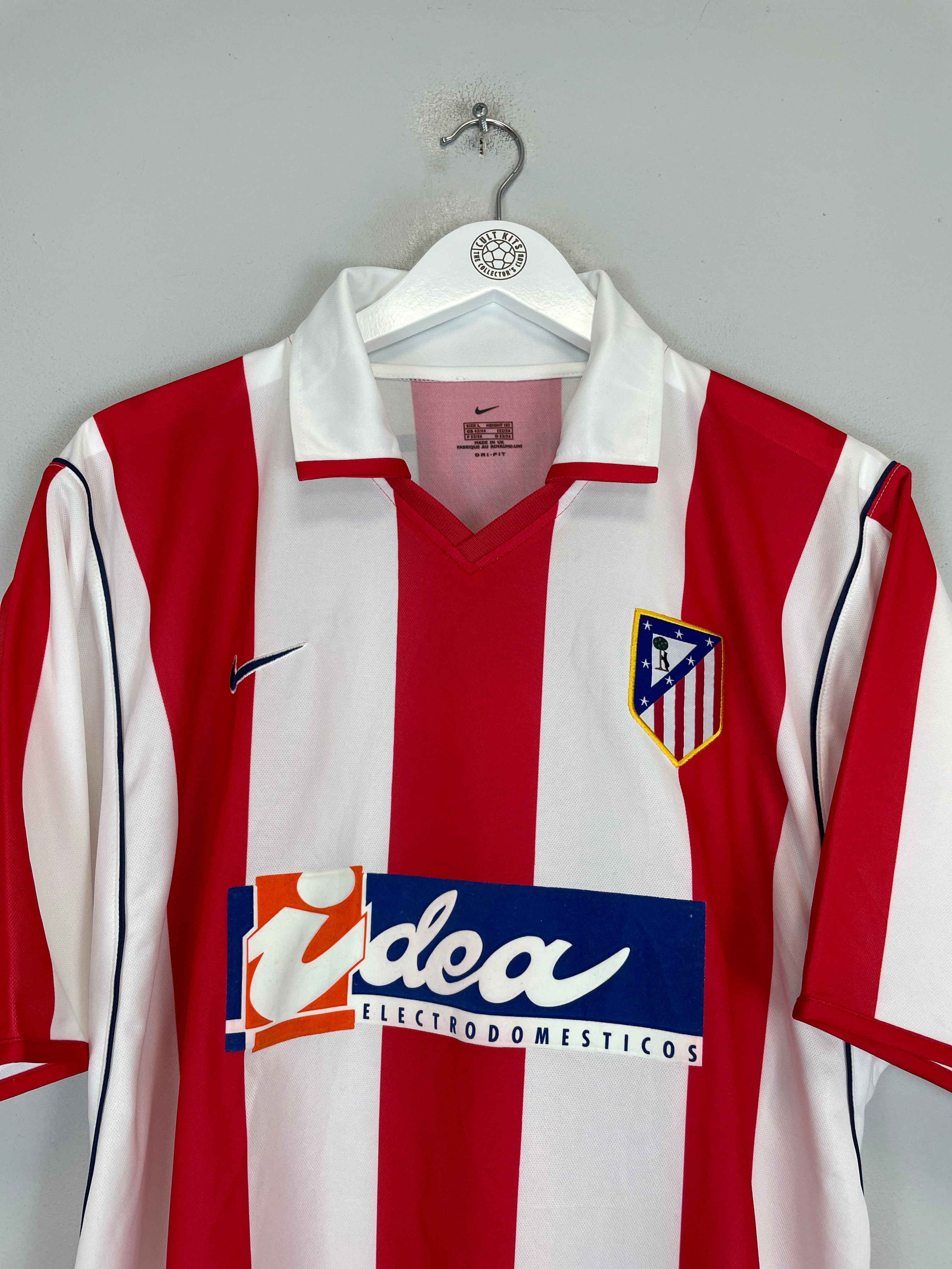 Shop 2001/02 ATLETICO MADRID F.TORRES #9 *MINT* HOME SHIRT (L) NIKE, classic football shirts, vintage football shirts & retro soccer jerseys at Cult Kits
