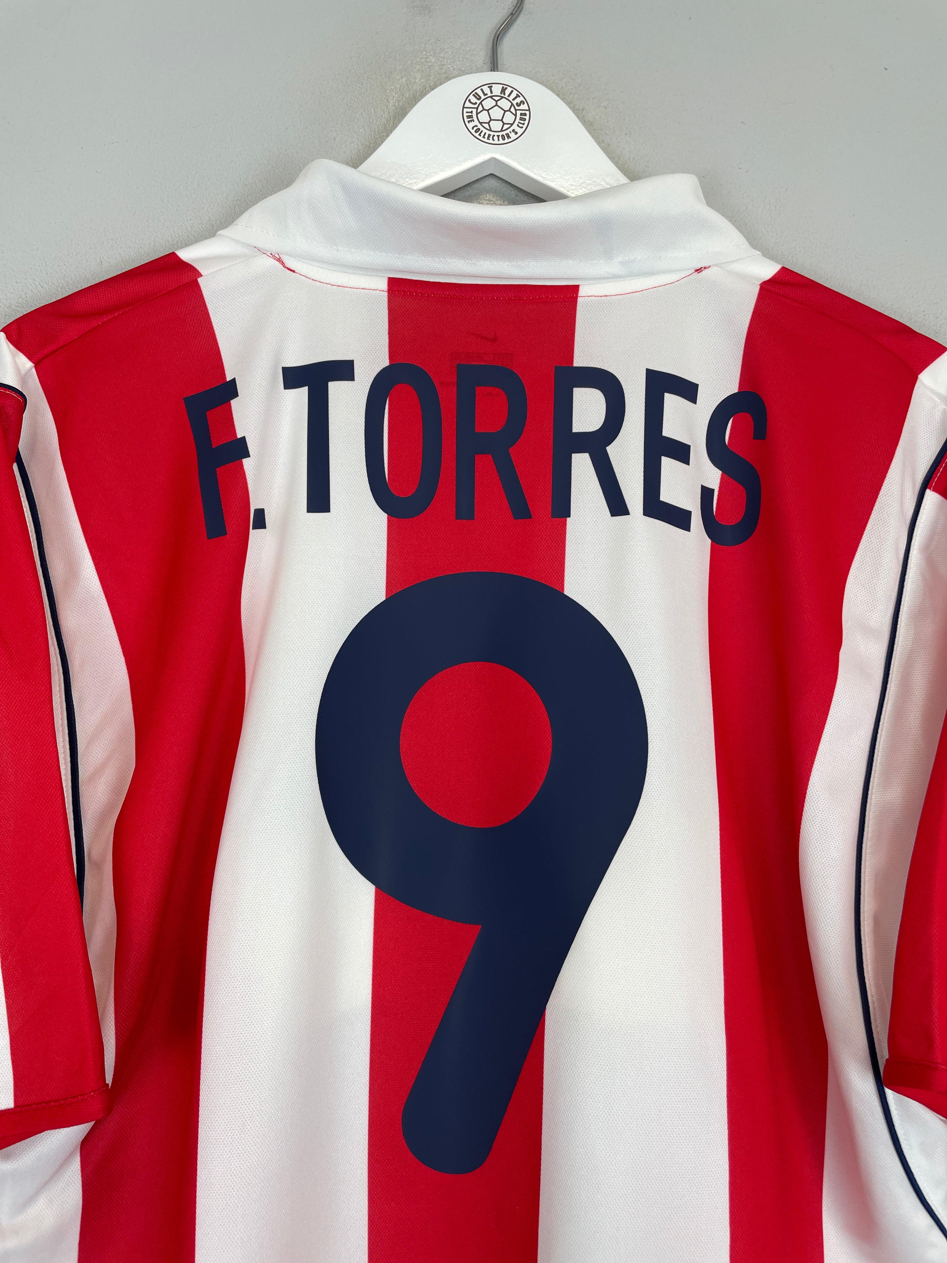 Shop 2001/02 ATLETICO MADRID F.TORRES #9 *MINT* HOME SHIRT (L) NIKE, classic football shirts, vintage football shirts & retro soccer jerseys at Cult Kits