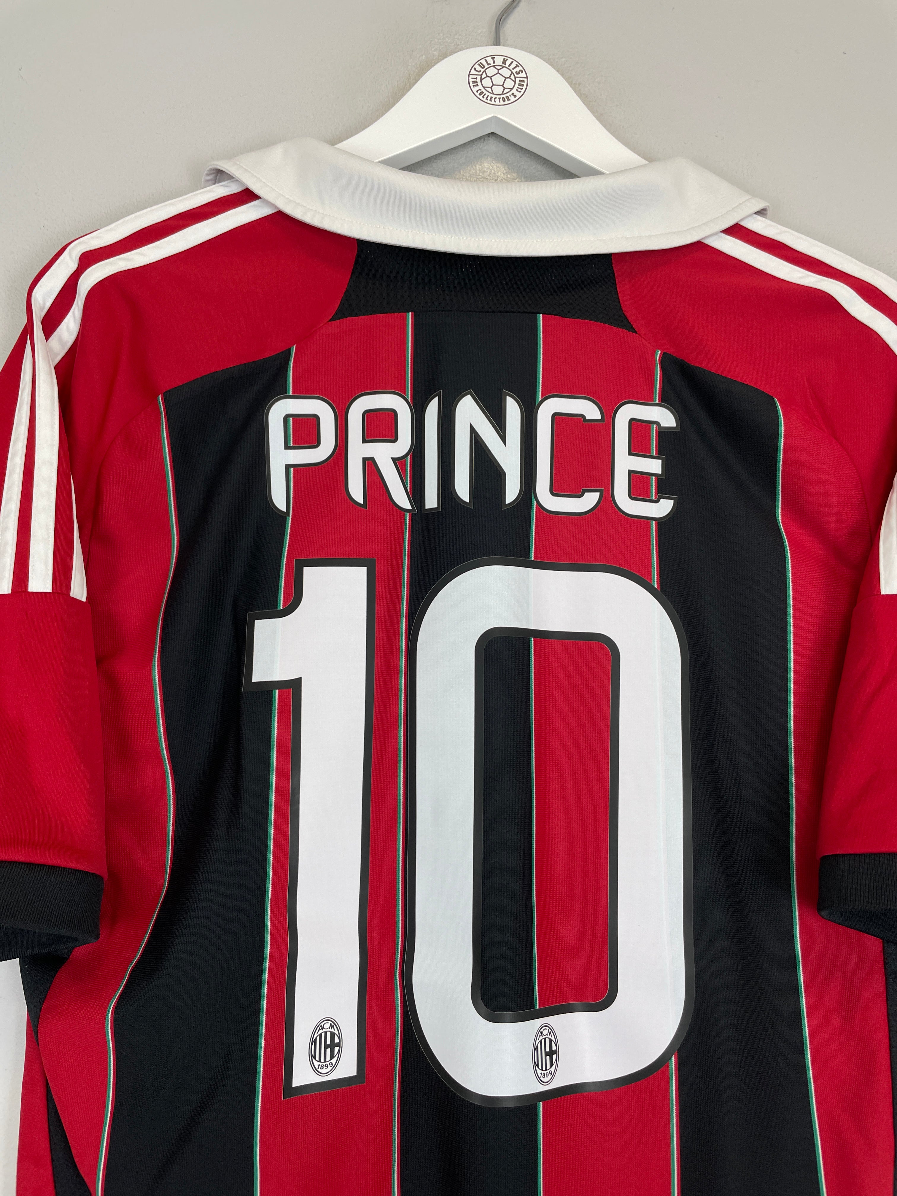 Shop 2012/13 AC MILAN PRINCE #10 HOME SHIRT (L) ADIDAS, classic football shirts, vintage football shirts & retro soccer jerseys at Cult Kits