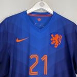 Shop 2014/15 NETHERLANDS MEMPHIS #21 AWAY SHIRT (XL) NIKE, classic football shirts, vintage football shirts & retro soccer jerseys at Cult Kits