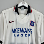 Shop 1997/99 RANGERS MCCOIST #9 AWAY SHIRT (L) NIKE, classic football shirts, vintage football shirts & retro soccer jerseys at Cult Kits