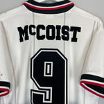 Shop 1997/99 RANGERS MCCOIST #9 AWAY SHIRT (L) NIKE, classic football shirts, vintage football shirts & retro soccer jerseys at Cult Kits