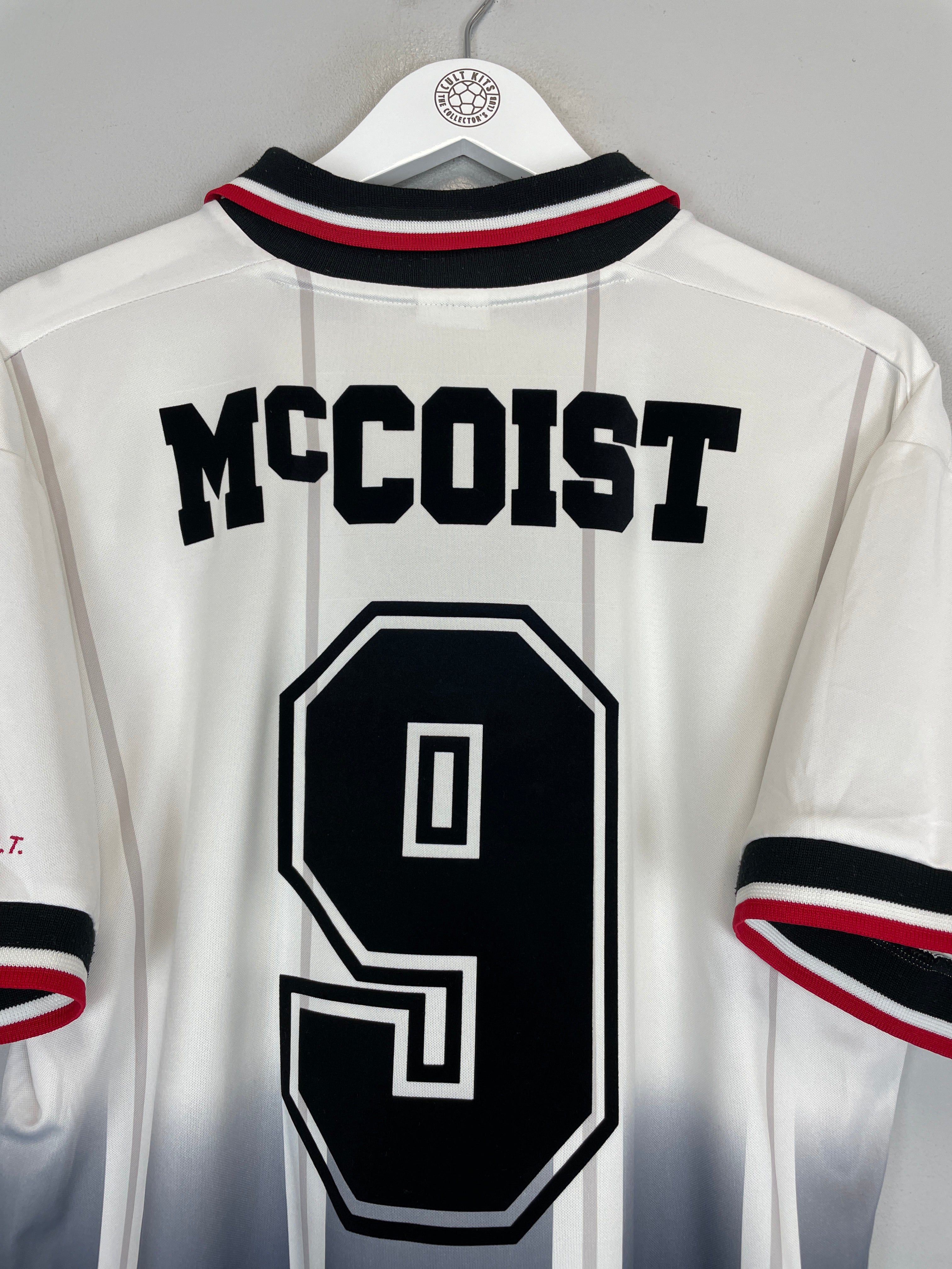 Shop 1997/99 RANGERS MCCOIST #9 AWAY SHIRT (L) NIKE, classic football shirts, vintage football shirts & retro soccer jerseys at Cult Kits