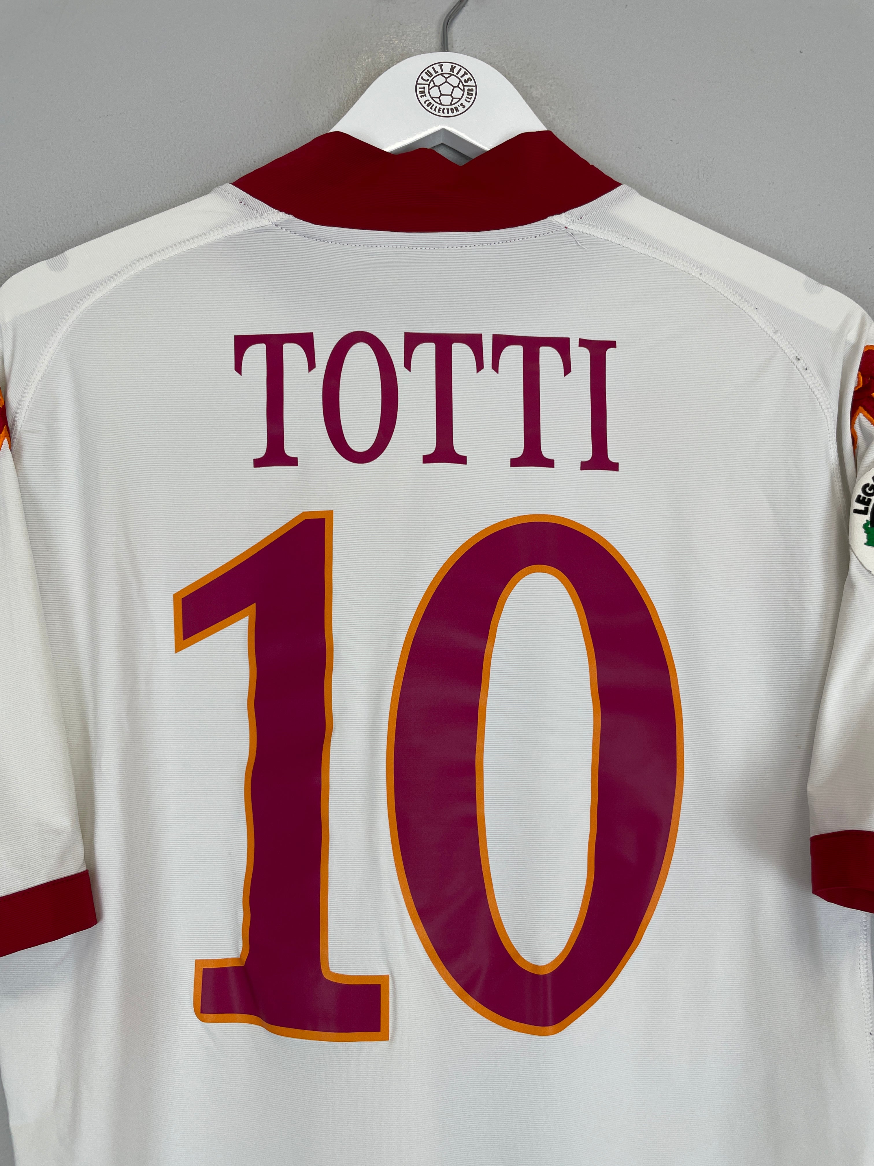 Shop 2009/10 ROMA TOTTI #10 AWAY SHIRT (M) KAPPA, classic football shirts, vintage football shirts & retro soccer jerseys at Cult Kits
