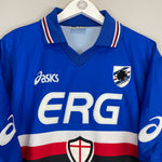 Shop 2003/04 SAMPDORIA *BNWT* HOME SHIRT (XL) ASICS, classic football shirts, vintage football shirts & retro soccer jerseys at Cult Kits