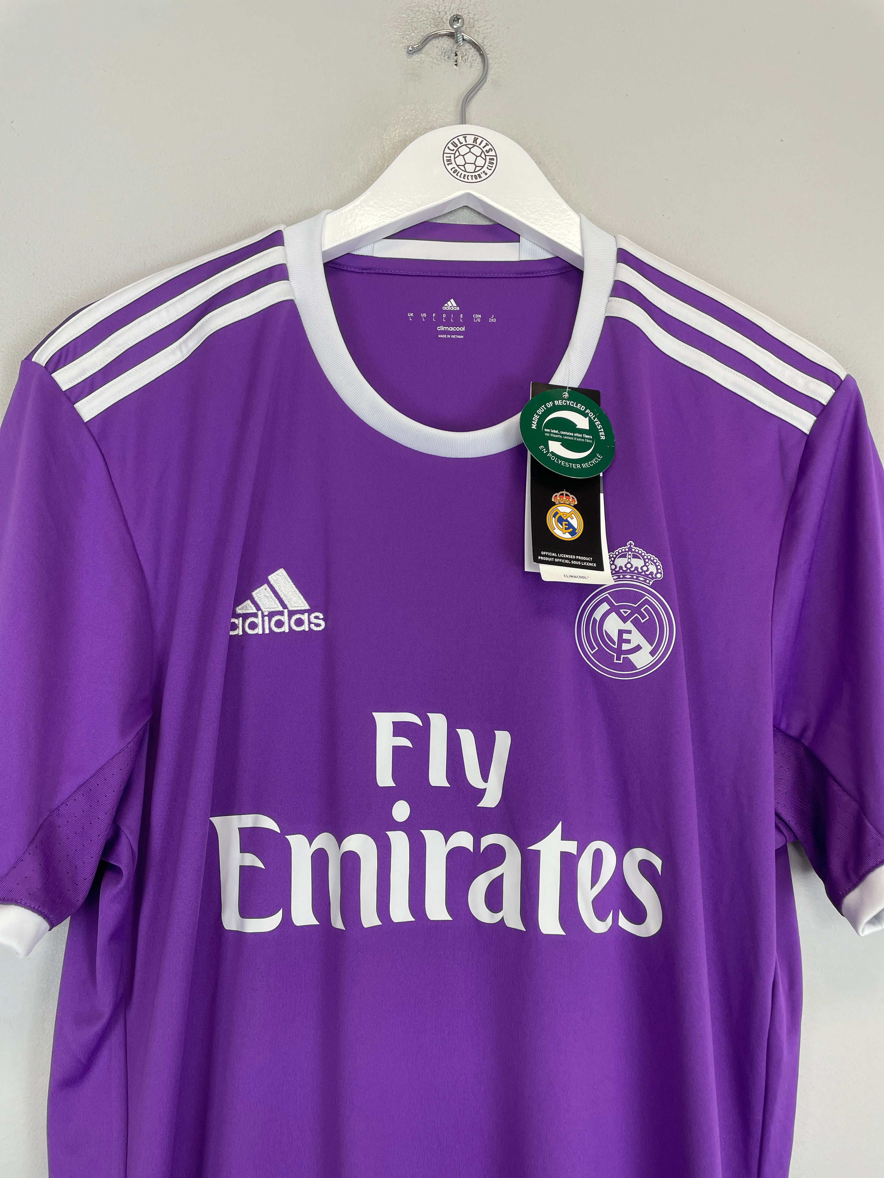 Shop 2017/18 REAL MADRID RONALDO #7 *BNWT* AWAY SHIRT (L) ADIDAS, classic football shirts, vintage football shirts & retro soccer jerseys at Cult Kits