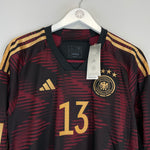 Shop 2022/23 GERMANY MULLER #13 *BNWT* L/S AWAY SHIRT (L) ADIDAS, classic football shirts, vintage football shirts & retro soccer jerseys at Cult Kits
