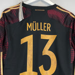 Shop 2022/23 GERMANY MULLER #13 *BNWT* L/S AWAY SHIRT (L) ADIDAS, classic football shirts, vintage football shirts & retro soccer jerseys at Cult Kits