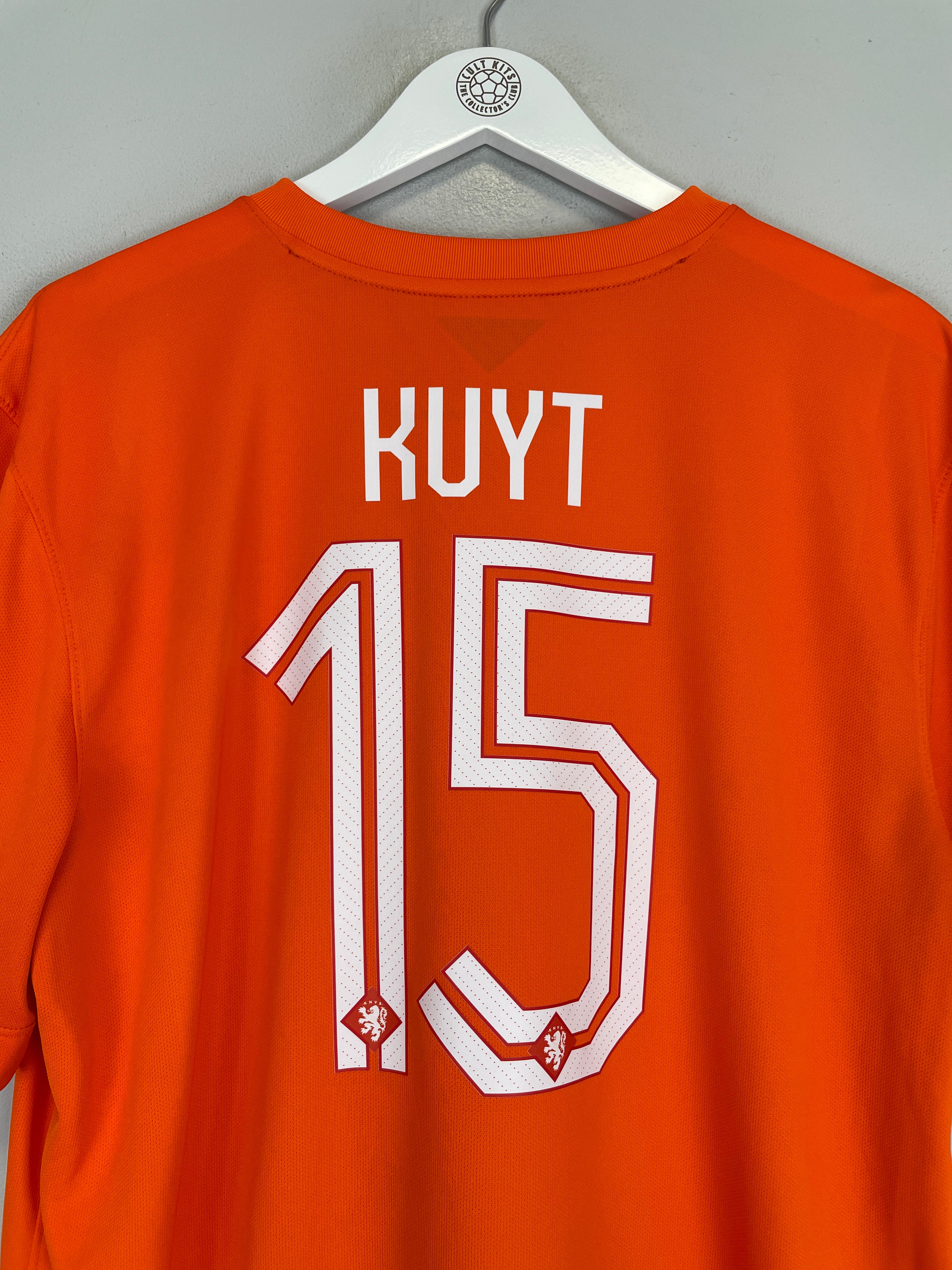 Shop 2014/15 NETHERLANDS KUYT #15 HOME SHIRT (XL) NIKE, classic football shirts, vintage football shirts & retro soccer jerseys at Cult Kits