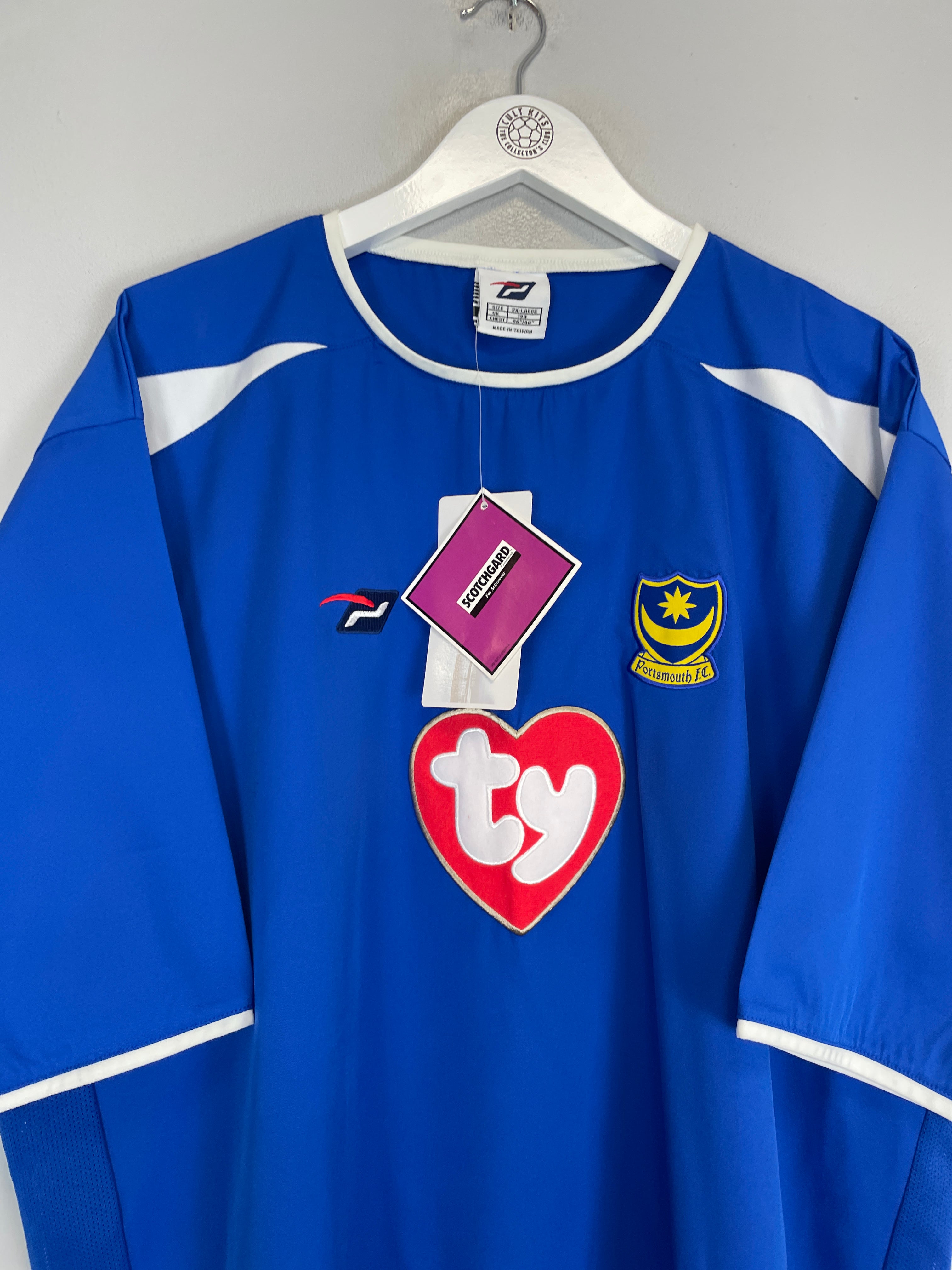 Shop 2003/05 PORTSMOUTH YAKUBU #20 *BNWT* HOME SHIRT (XXL), classic football shirts, vintage football shirts & retro soccer jerseys at Cult Kits