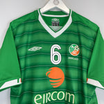 Shop 2003/04 IRELAND KEANE #6 HOME SHIRT (L) UMBRO, classic football shirts, vintage football shirts & retro soccer jerseys at Cult Kits