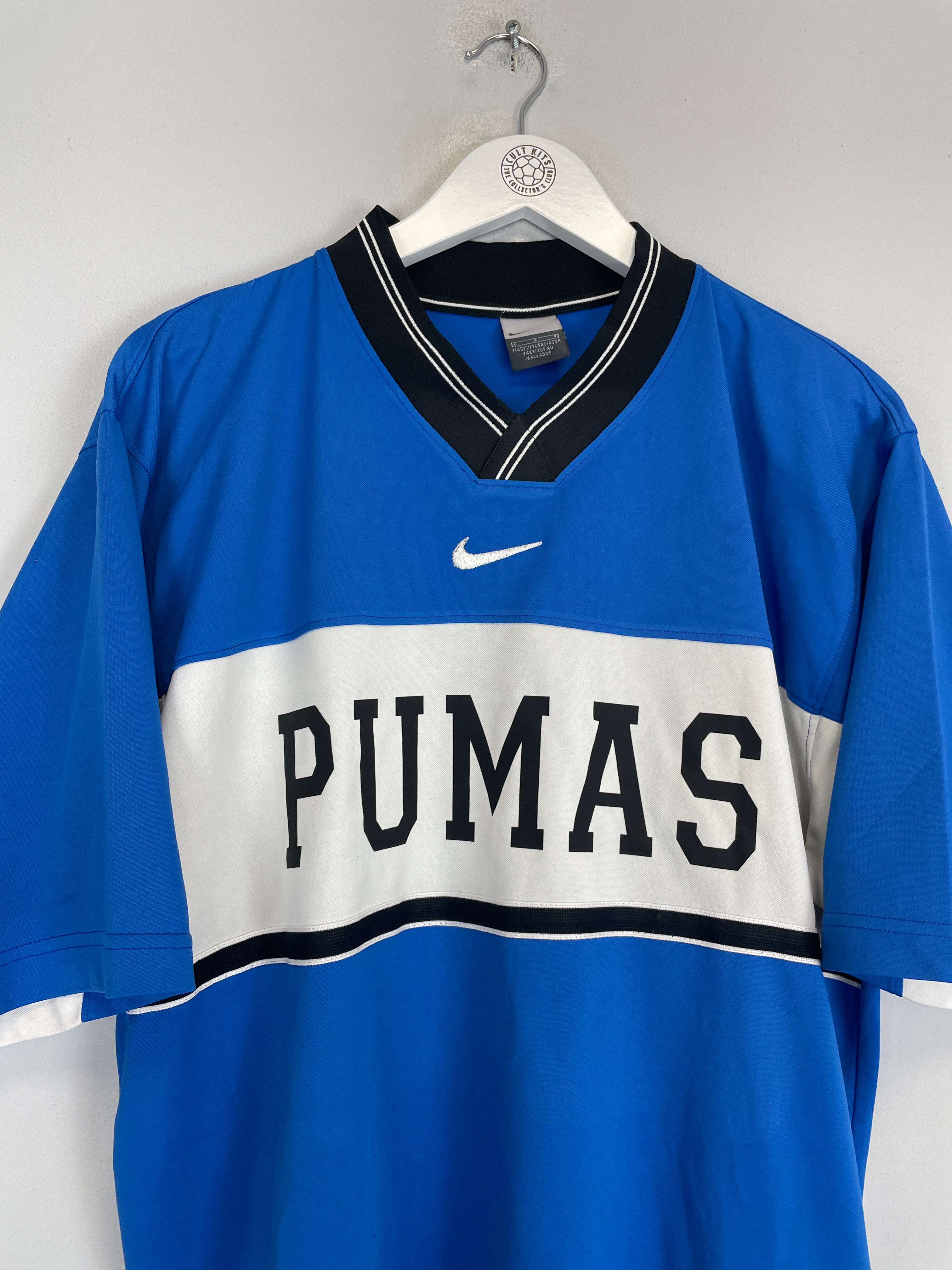 Shop 1997/98 UNAM PUMAS J.CAMPOS #1 GK SHIRT (L) NIKE, classic football shirts, vintage football shirts & retro soccer jerseys at Cult Kits