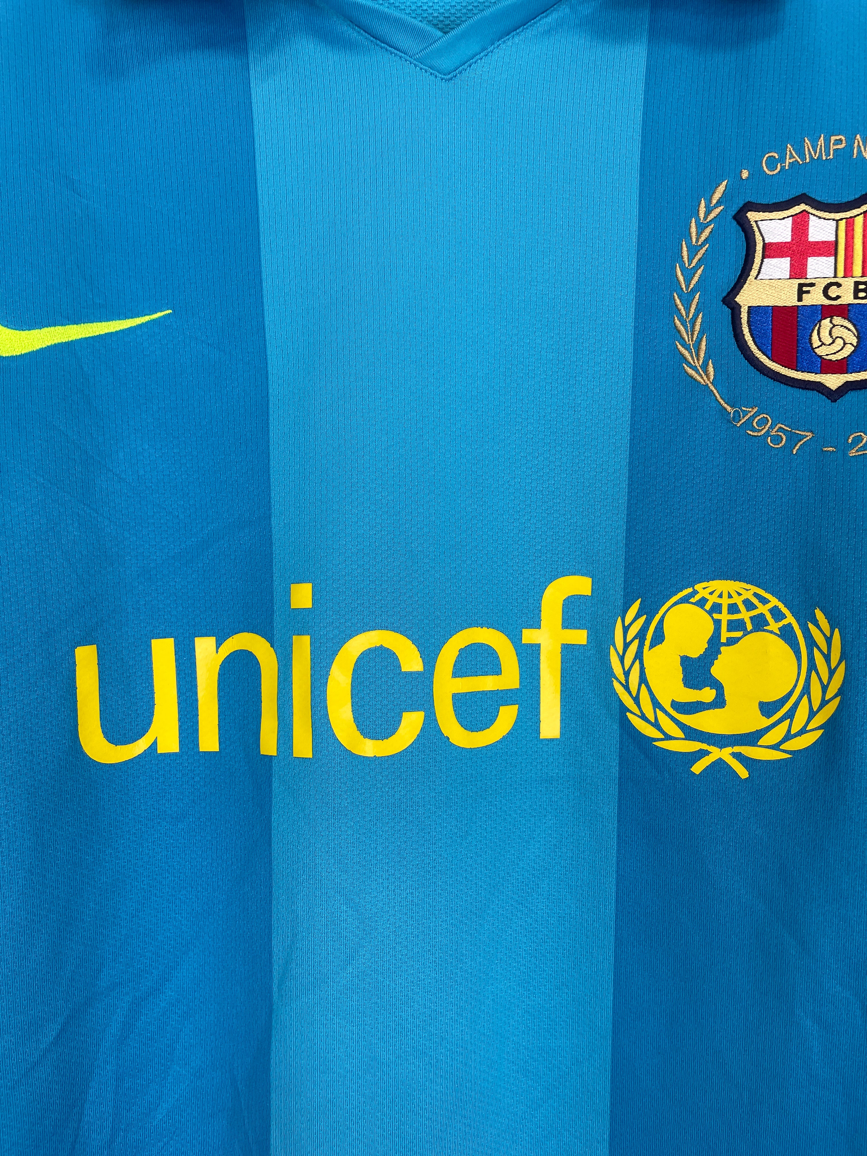 Shop 2007/08 BARCELONA RONALDINHO #10 AWAY SHIRT (XL) NIKE, classic football shirts, vintage football shirts & retro soccer jerseys at Cult Kits