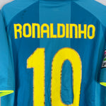 Shop 2007/08 BARCELONA RONALDINHO #10 AWAY SHIRT (XL) NIKE, classic football shirts, vintage football shirts & retro soccer jerseys at Cult Kits