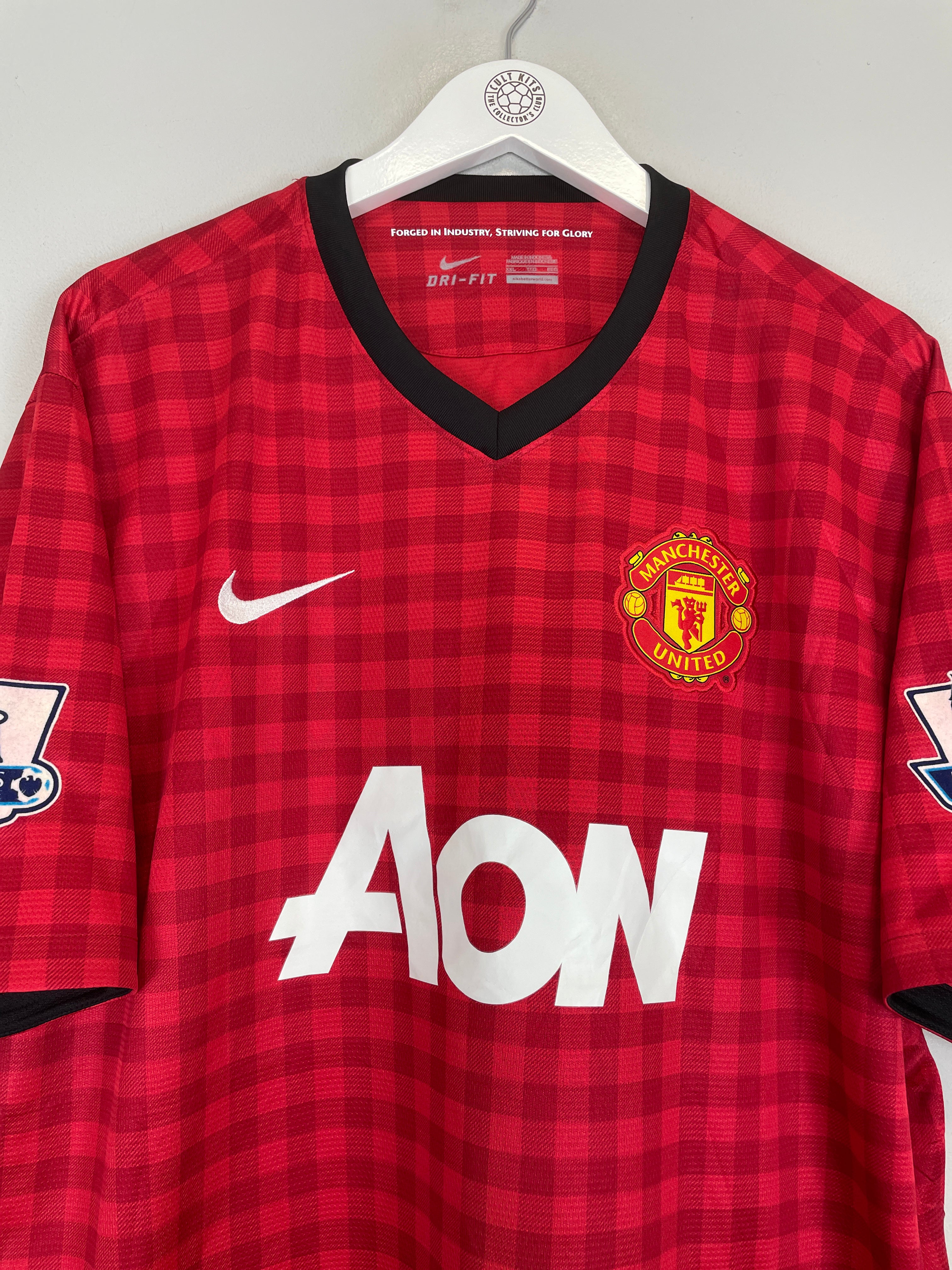 Shop 2012/13 MANCHESTER UNITED KAGAWA #26 HOME SHIRT (XXL) NIKE, classic football shirts, vintage football shirts & retro soccer jerseys at Cult Kits