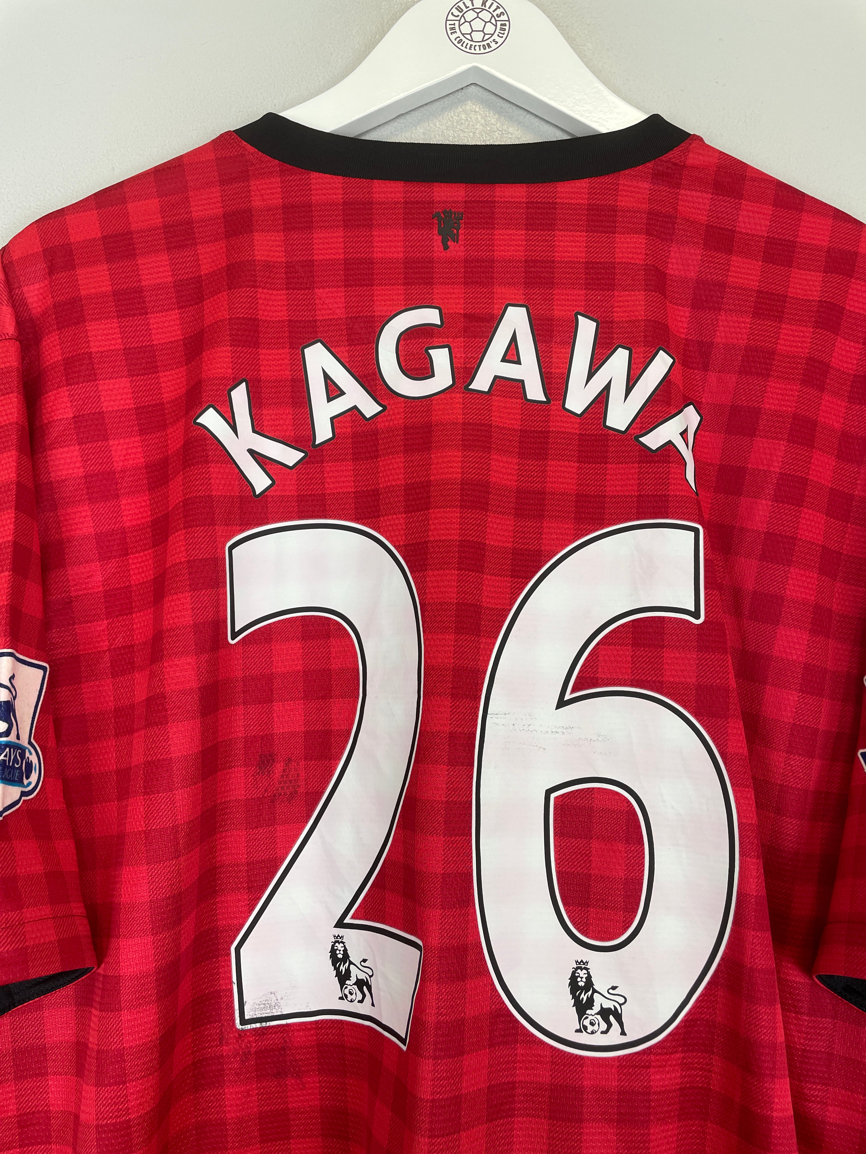 Shop 2012/13 MANCHESTER UNITED KAGAWA #26 HOME SHIRT (XXL) NIKE, classic football shirts, vintage football shirts & retro soccer jerseys at Cult Kits