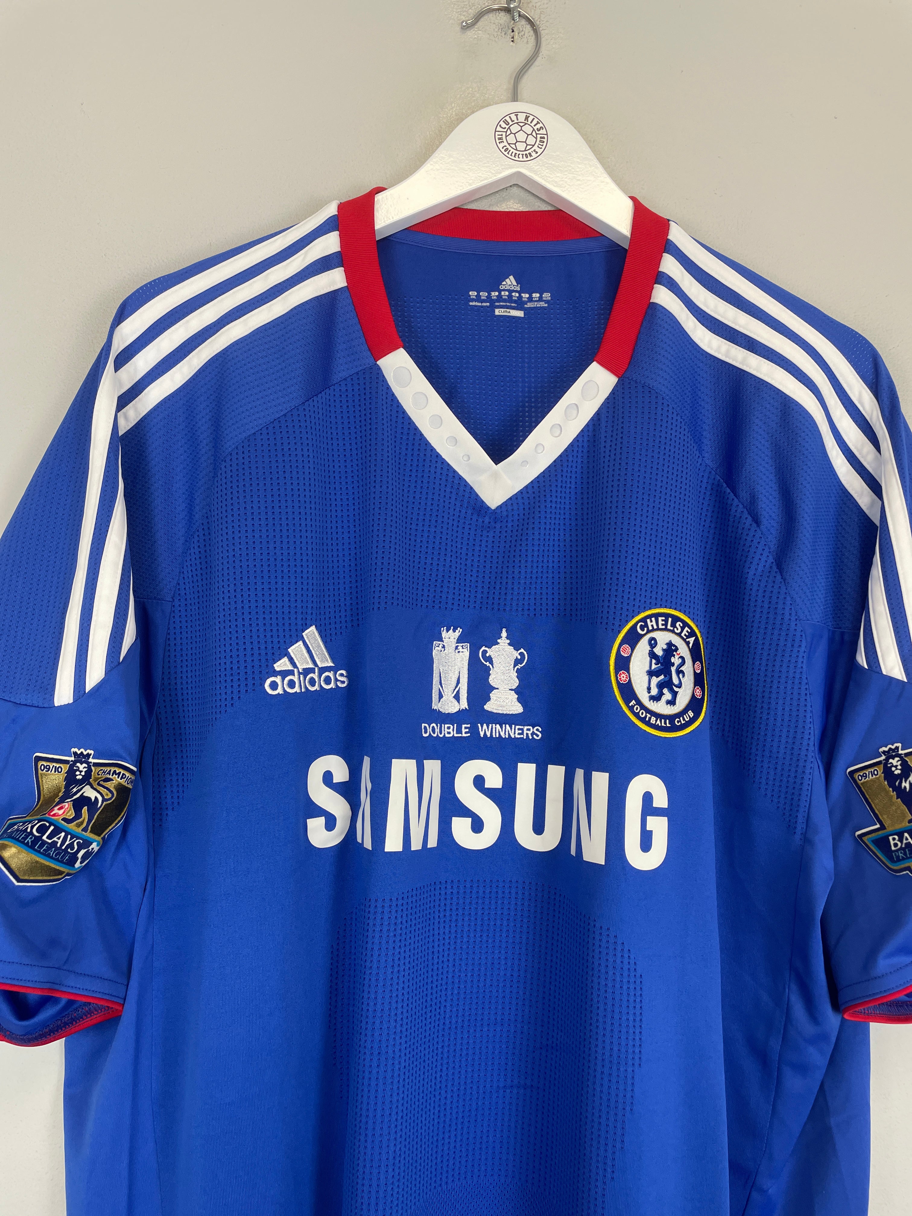 Shop 2010/11 CHELSEA 'DOUBLE WINNERS' HOME SHIRT (XXL) ADIDAS, classic football shirts, vintage football shirts & retro soccer jerseys at Cult Kits